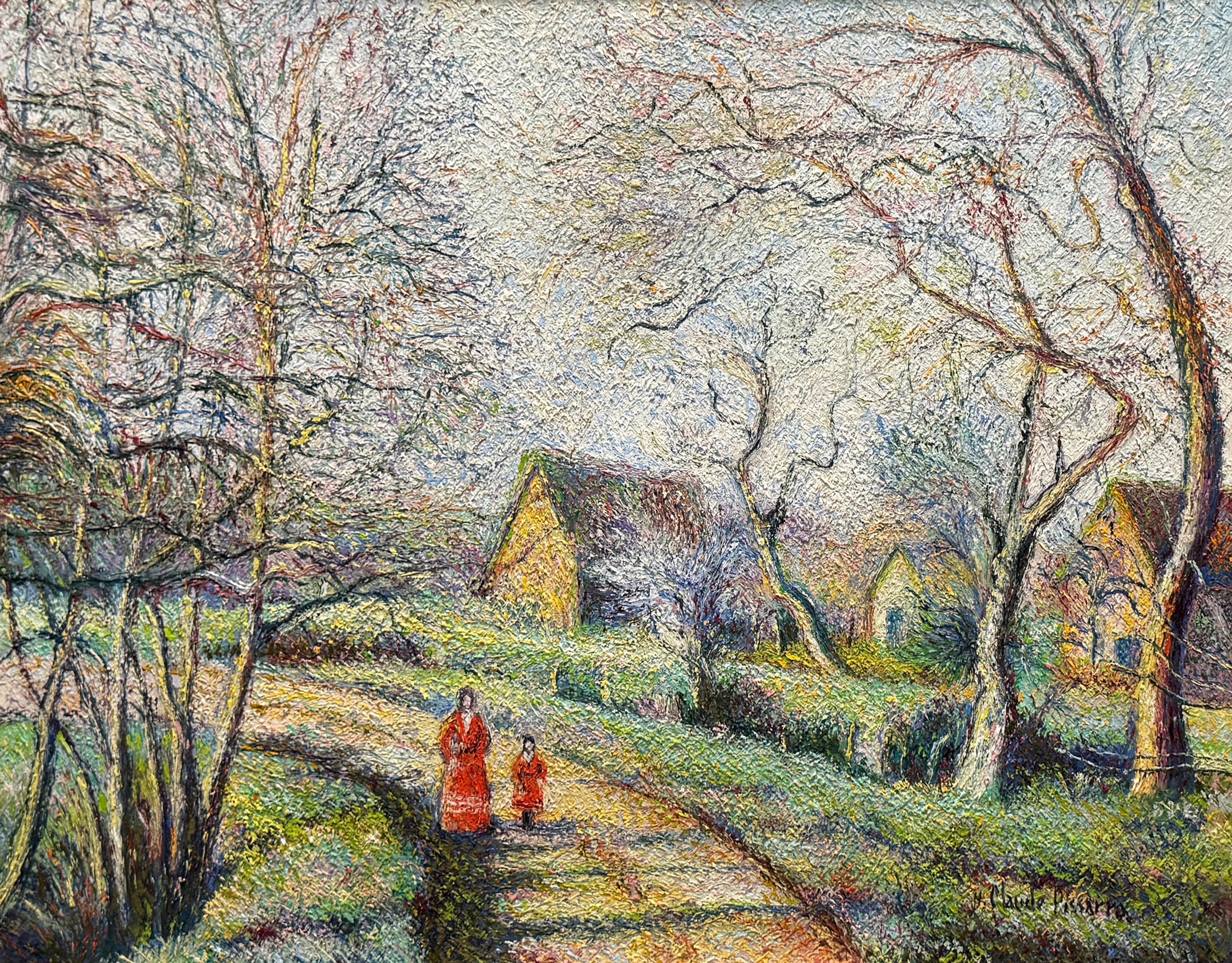 Le chemin de la Faverie – Painting von Hugues Claude Pissarro