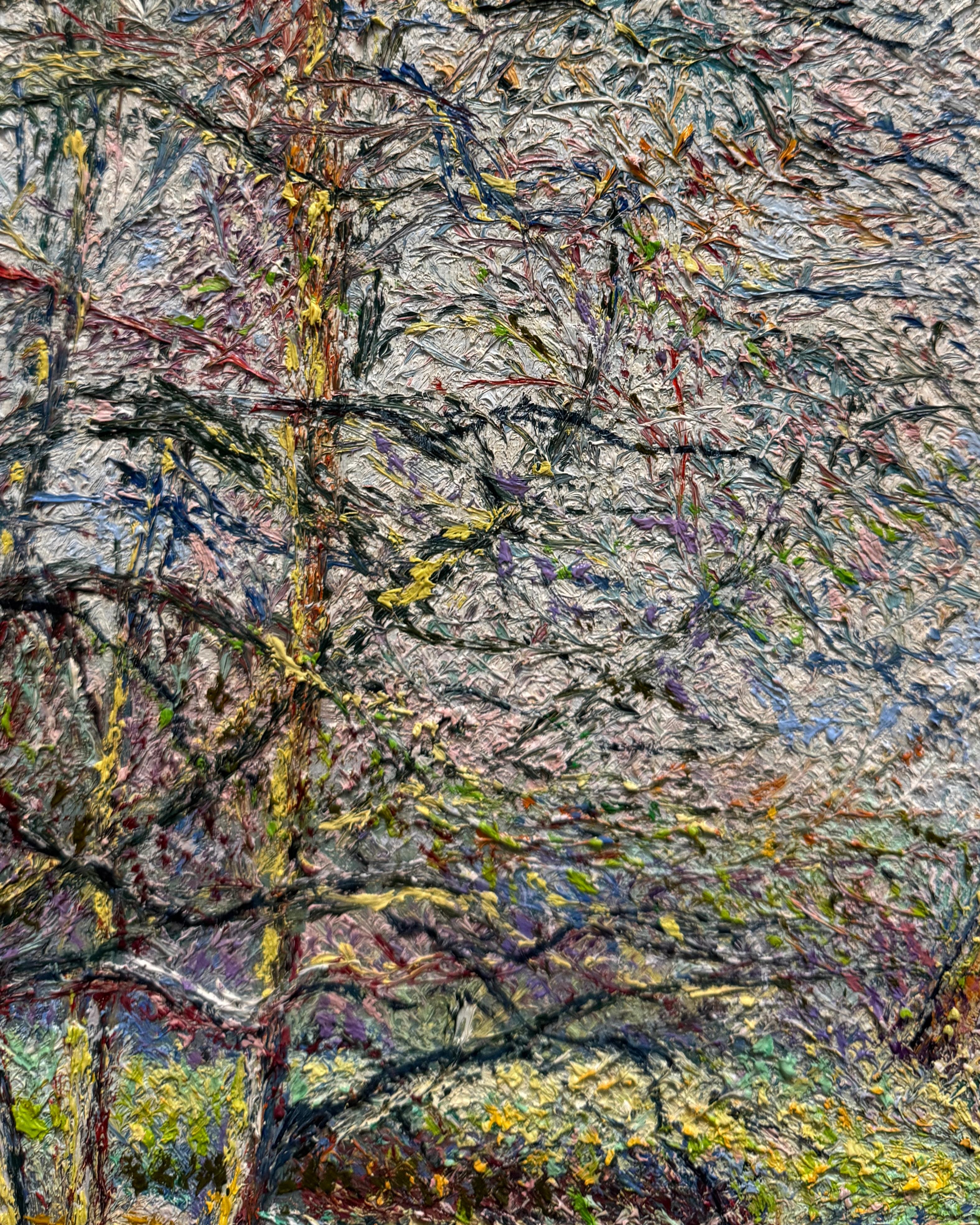 Le chemin de la Faverie (Braun), Landscape Painting, von Hugues Claude Pissarro