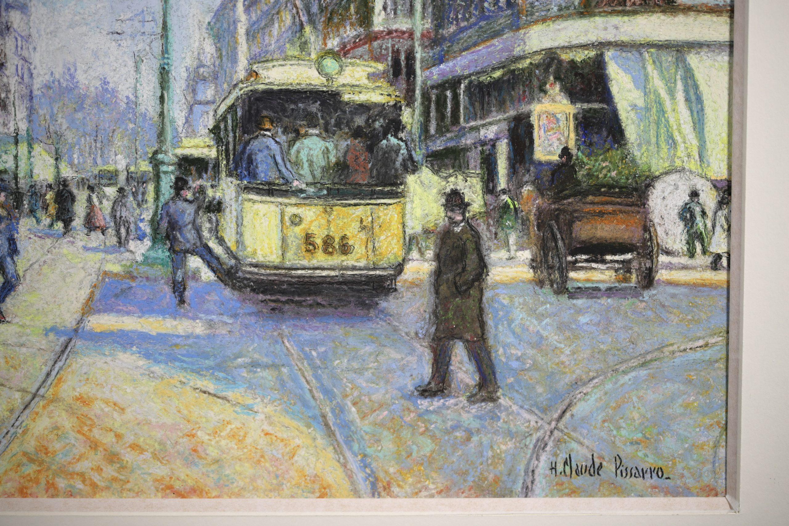 Marseille - Post Impressionist Landscape Pastel by Hugues Claude Pissarro For Sale 2
