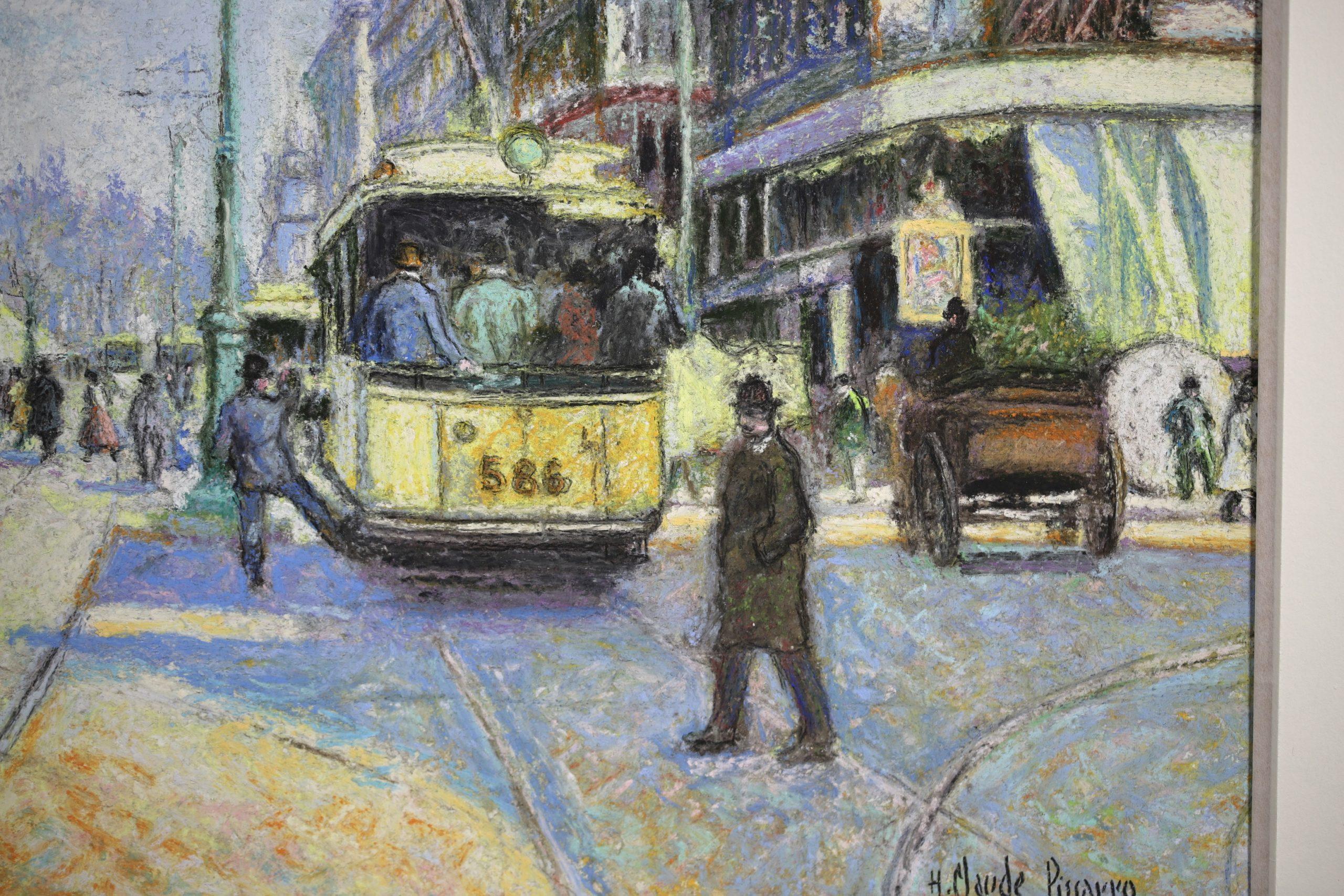 Marseille - Post Impressionist Landscape Pastel by Hugues Claude Pissarro For Sale 3