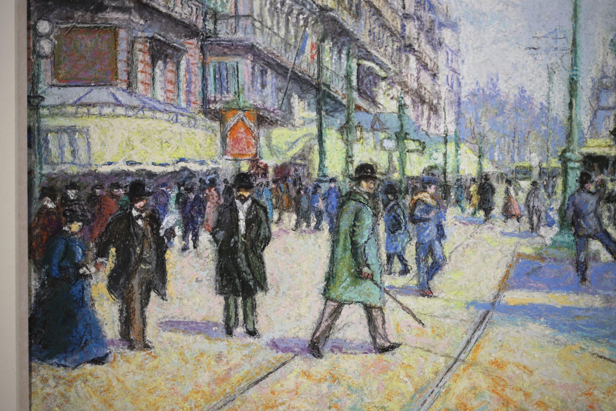 Marseille - Post Impressionist Landscape Pastel by Hugues Claude Pissarro For Sale 6