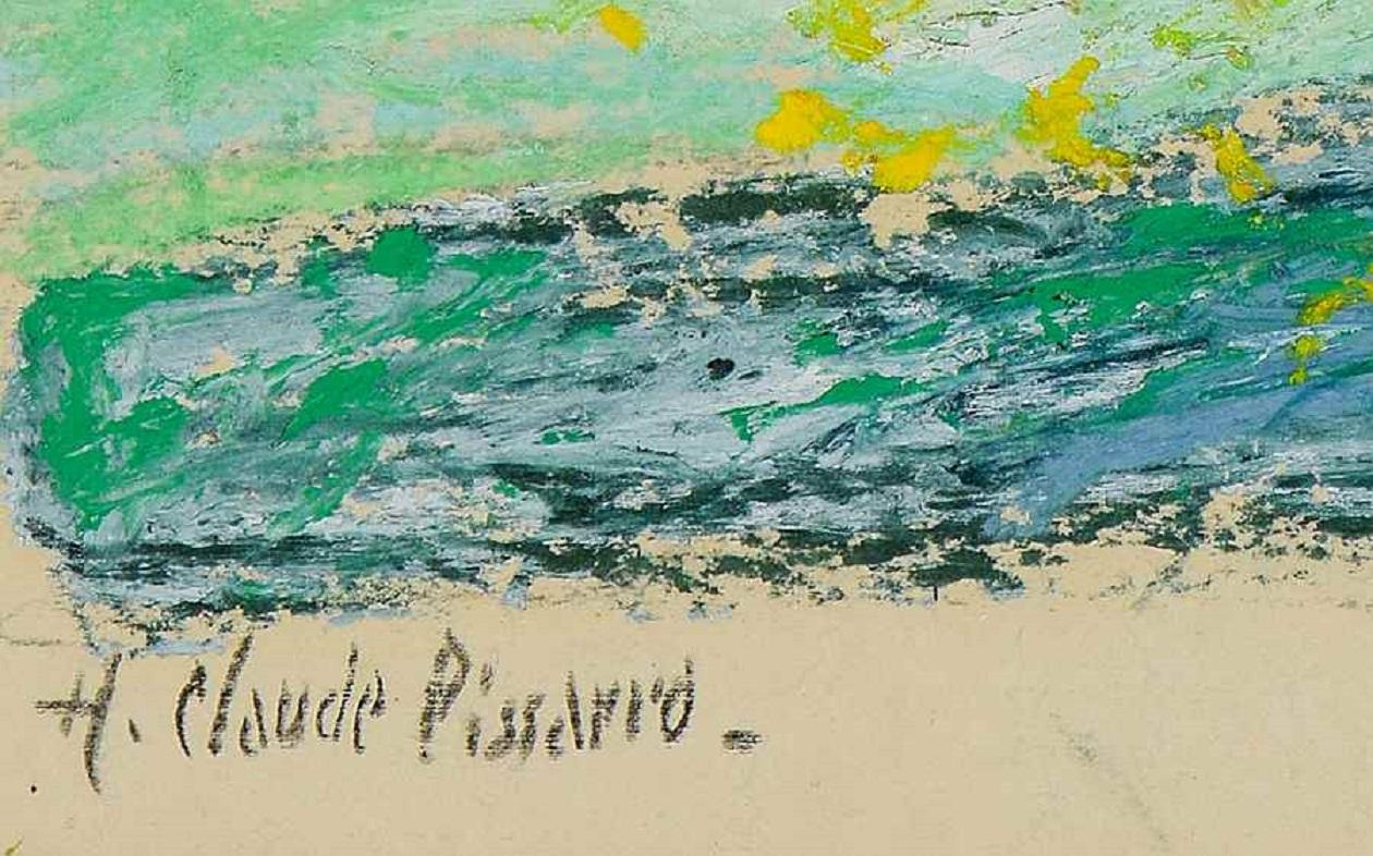 Paysage by Hugues Pissarro dit Pomié, 1992 - Oil on Canvas Painting For Sale 3