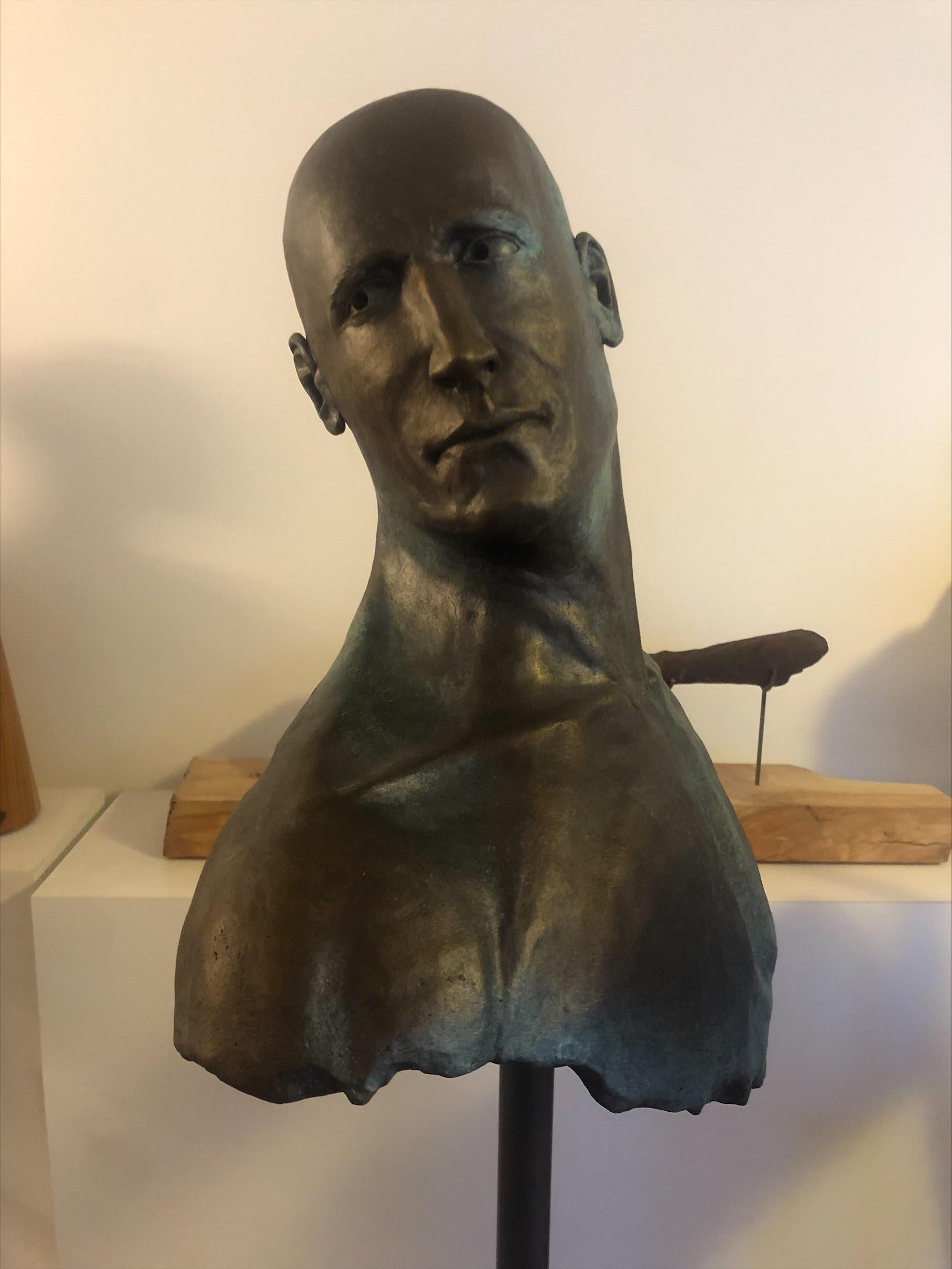 Hugues Scheid 'French/Australian', Bronze Bust, Frontier For Sale 1