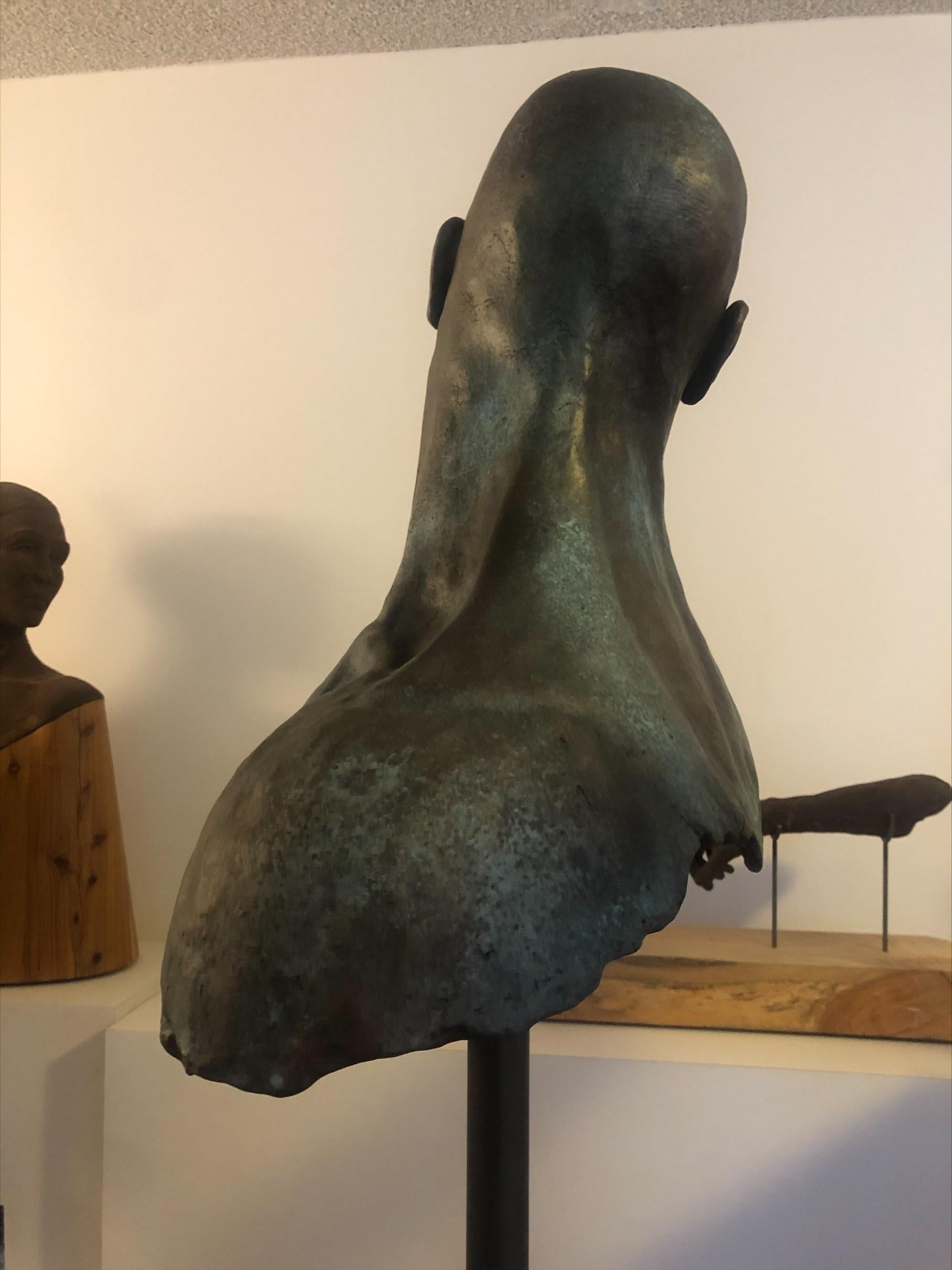 Hugues Scheid 'French/Australian', Bronze Bust, Frontier For Sale 4