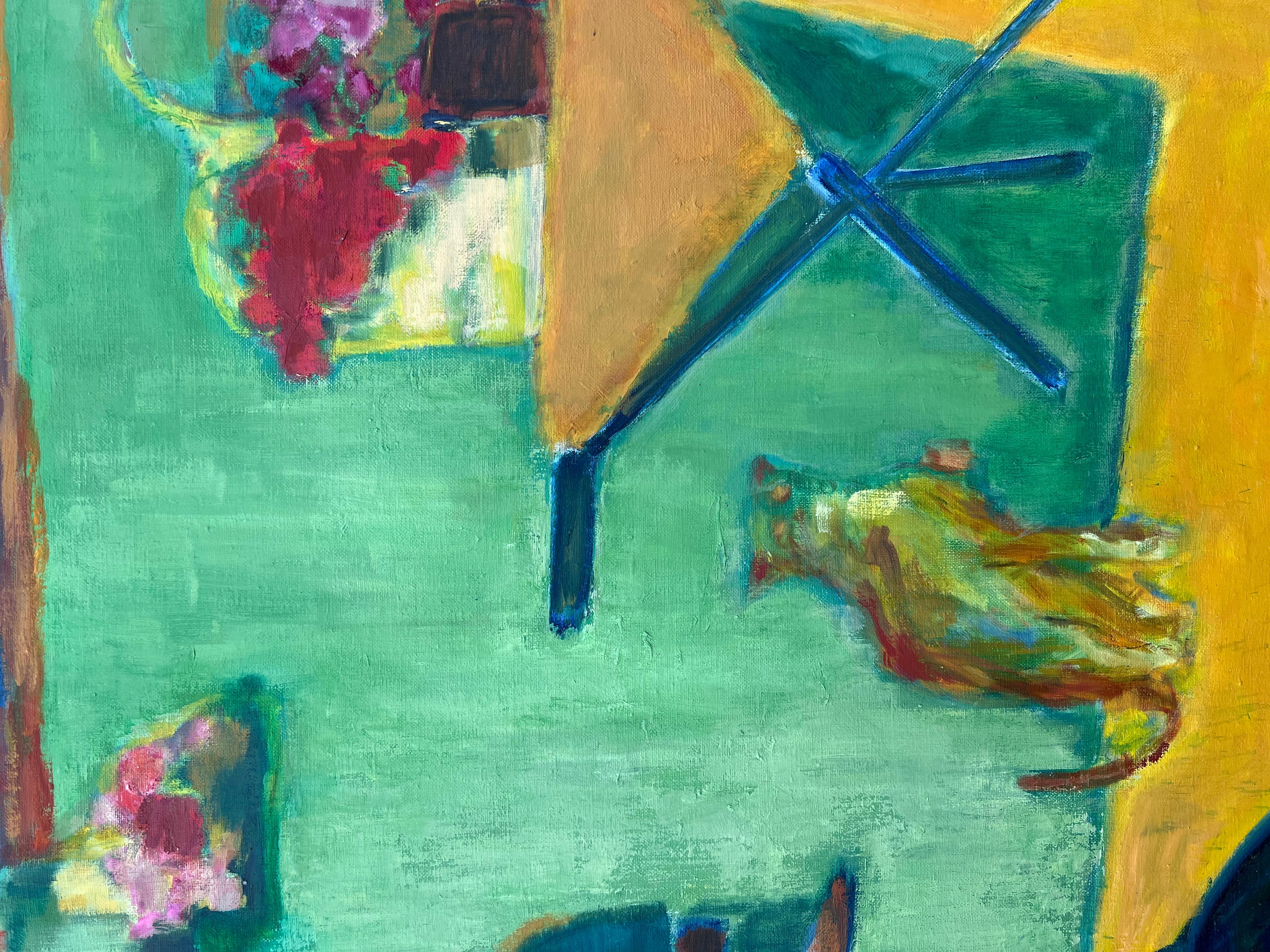
Original oil painting by Huguette Baudrot (French, 1929-2023) *see further notes below

Post-Impressionist oil painting by the well listed and admired female French painter, Huguette Baudrot. The work has impeccable provenance, having come from the