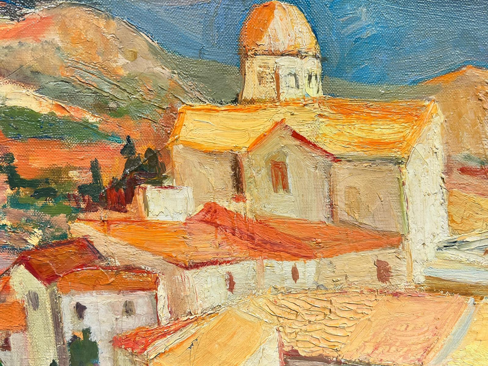 Provence Landscape
Huguette Ginet-Lasnier (French 1927-2020), signed lower front
oil painting on canvas
13 x 16 inches.
All the paintings we have for sale by this artist have come from the artists estate in France.
The painting is in very good and