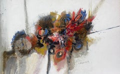 Französischer Expressionismus des 20. Jahrhunderts, signierte Öl Explosion of Colours