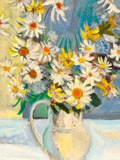 Luminosa e allegra natura morta ad olio firmata dal modernista francese: Fiori in vaso