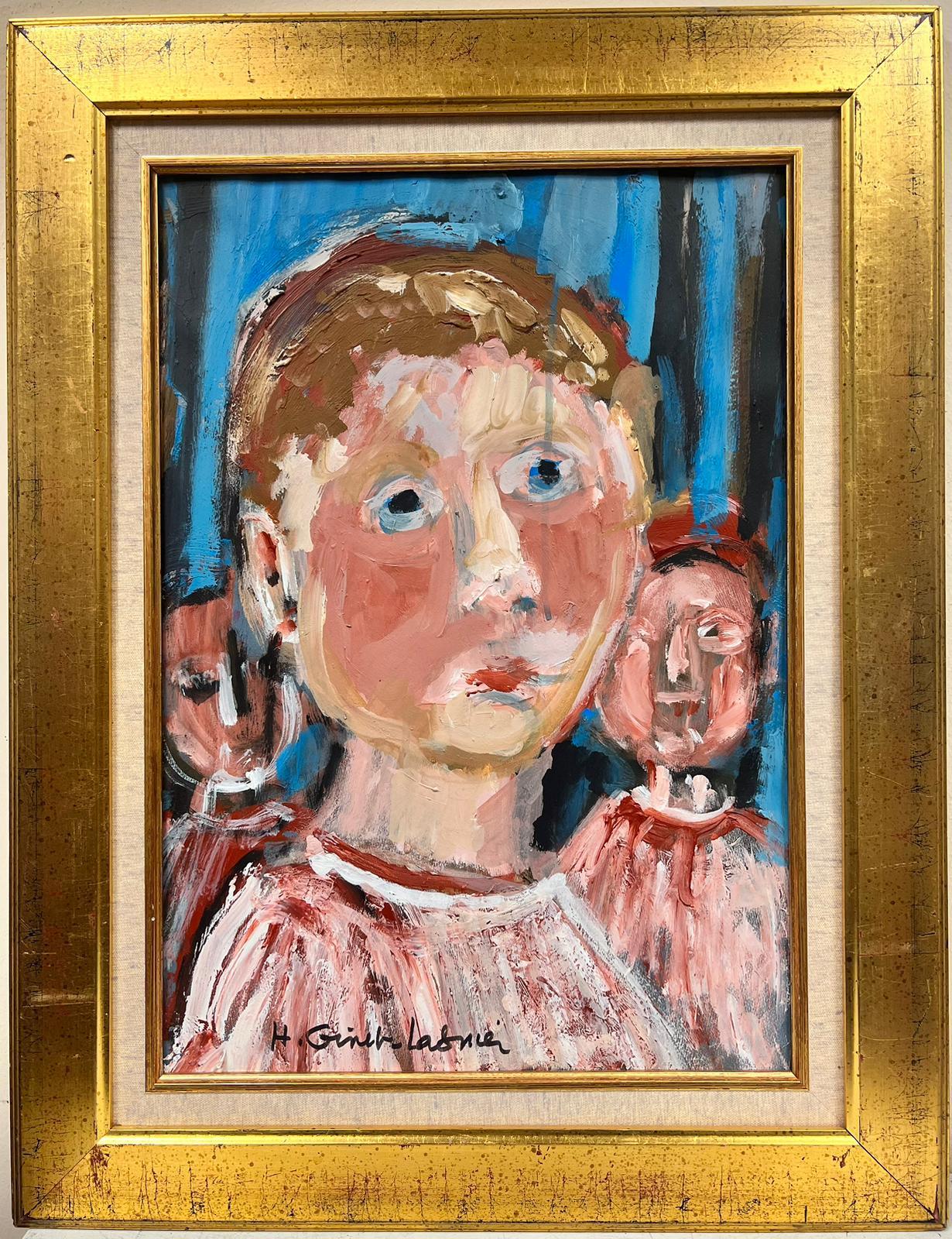 Pittura modernista francese Gruppo figurativo - Painting di Huguette Ginet-Lasnier 