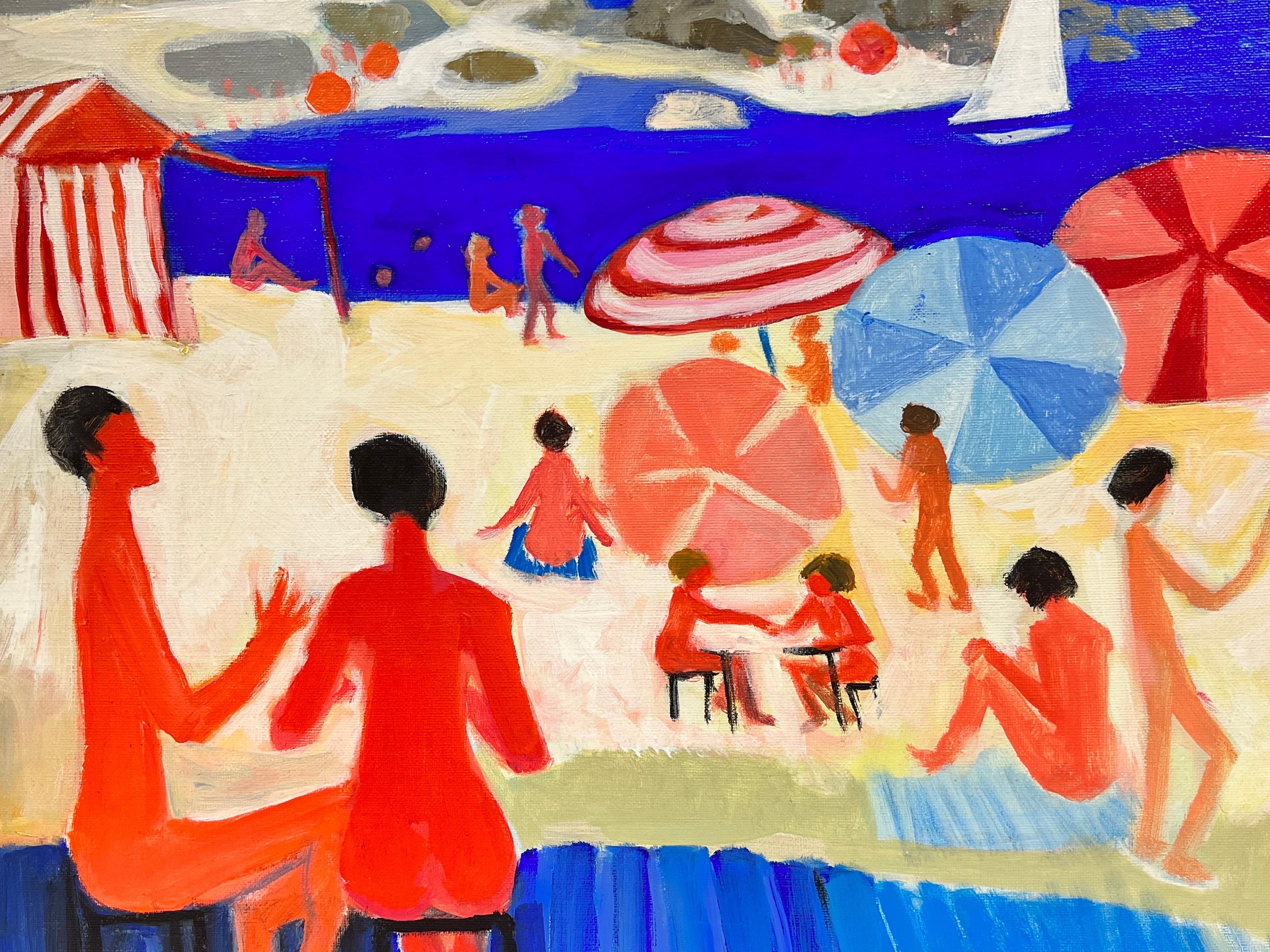 Au Soleil
Huguette Ginet-Lasnier (francese, 1927-2020)
firmato
pittura a olio su tela
20 x 24 pollici.
Tutti i dipinti di questo artista che abbiamo in vendita provengono dalla proprietà dell'artista in Francia.
Il dipinto è in condizioni molto