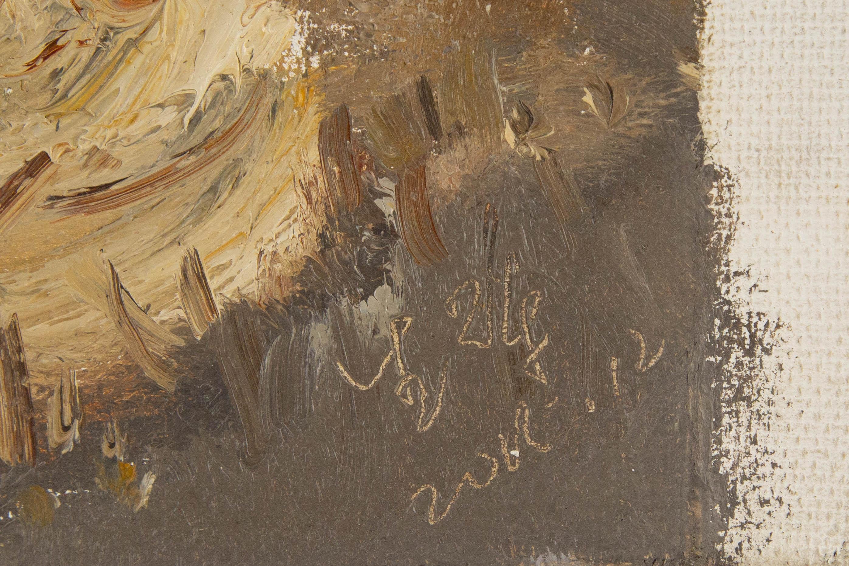 Hui Sheng Impressionistisches Original-Ölgemälde „Outside I“, Hui Sheng im Angebot 6