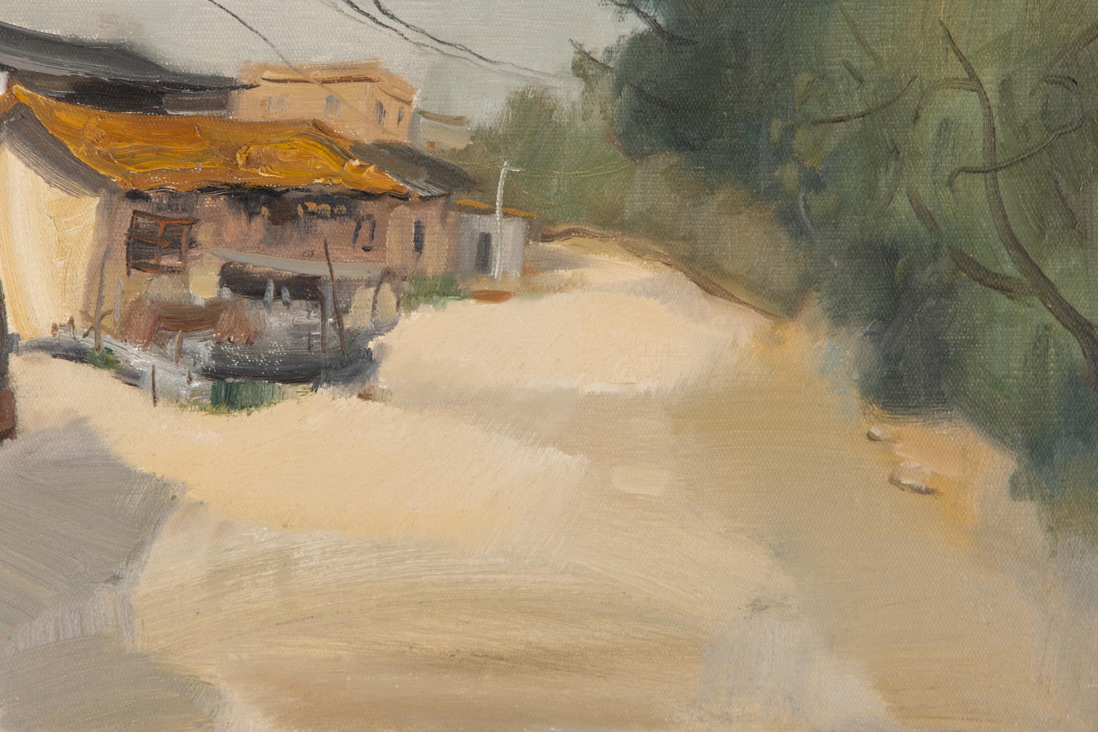 Hui Sheng Paisaje Original Óleo Sobre Lienzo 