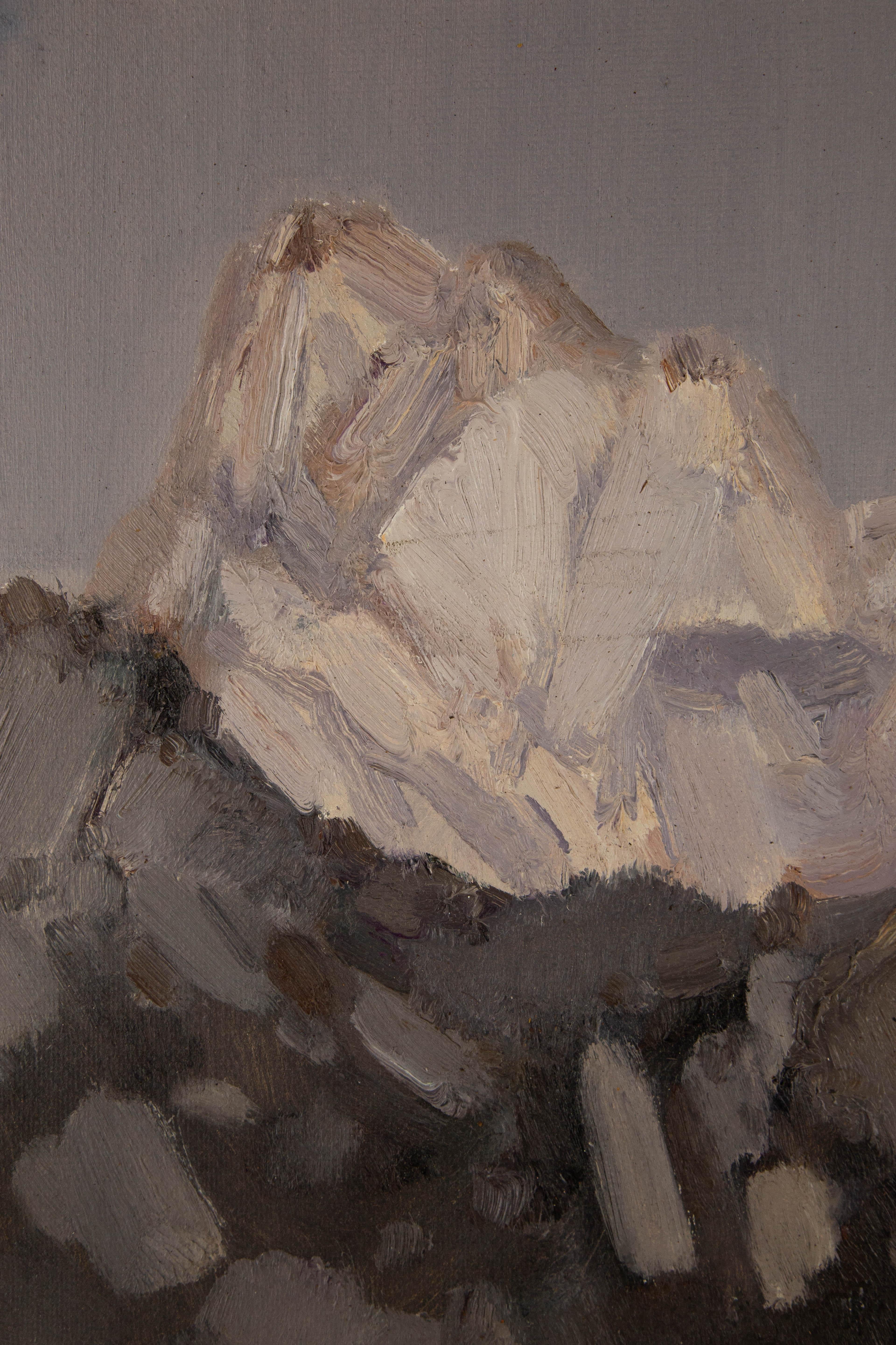 Hui Sheng Landscape Original Oil On Canvas 