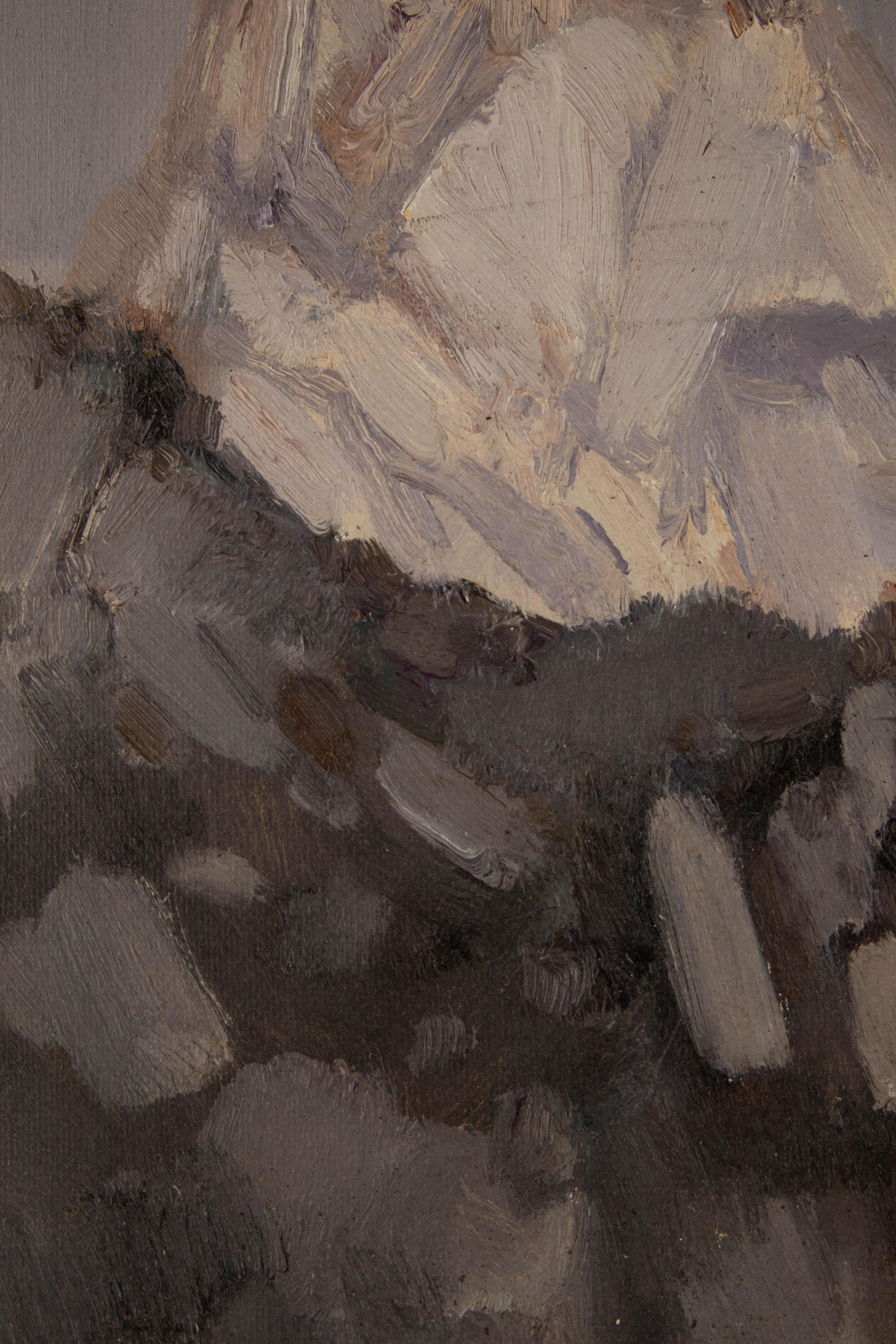 Hui Sheng Landscape Original Oil On Canvas 