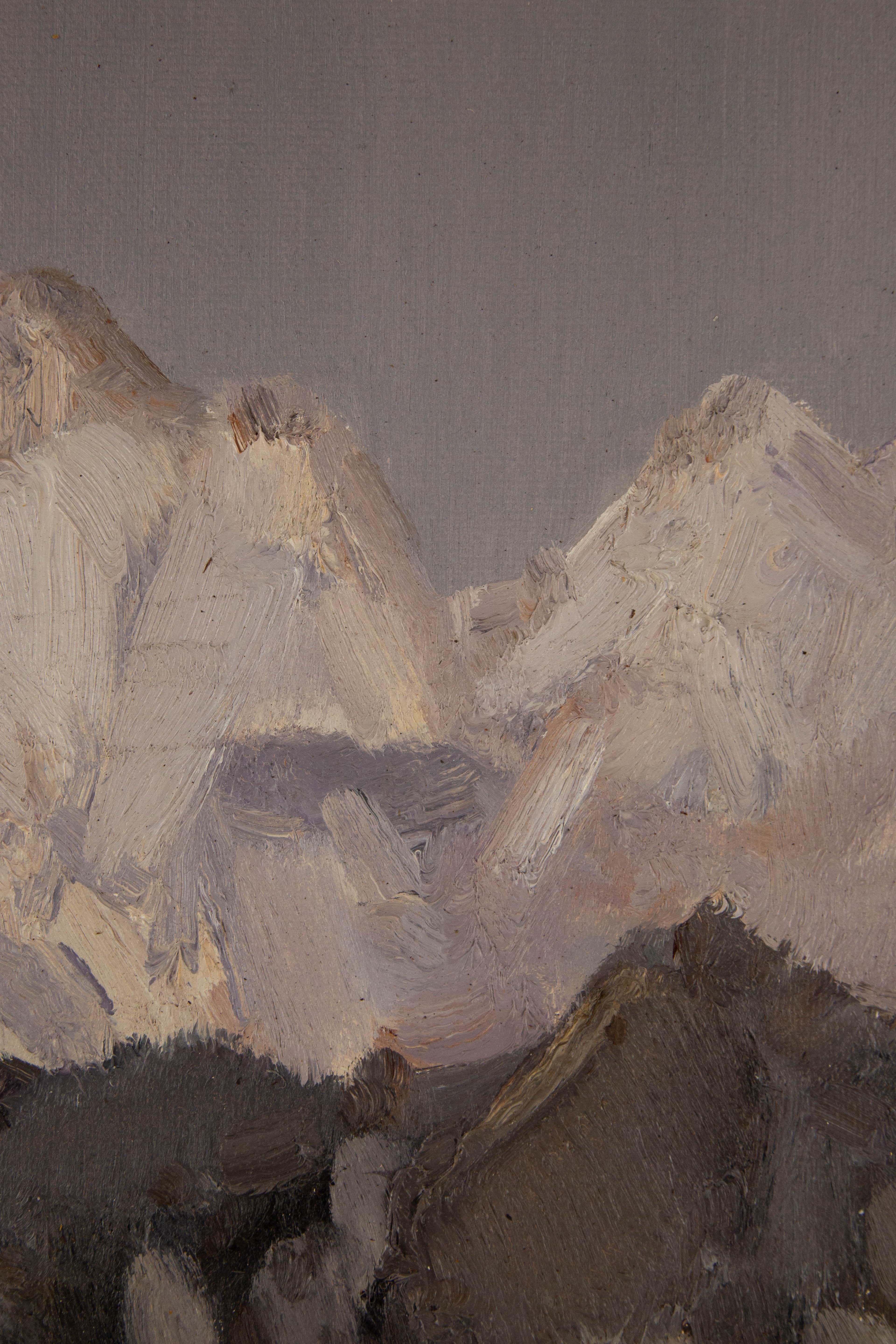 Hui Sheng Landscape Original Oil On Canvas 