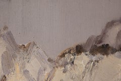 Hui Sheng Paesaggio Olio Originale Su Tela "Montagne Kunlun II"