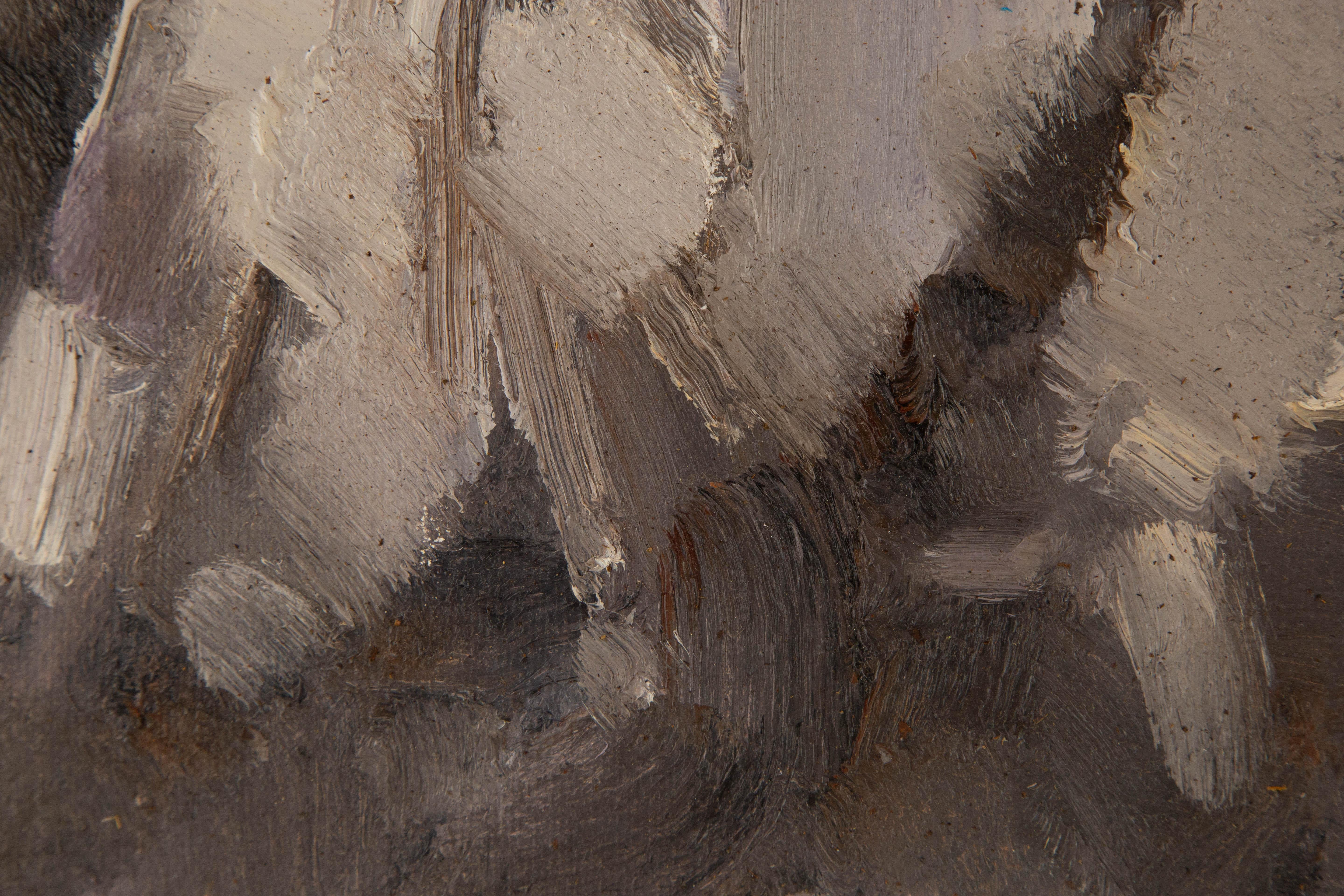 Hui Sheng Landscape Original Oil On Canvas 