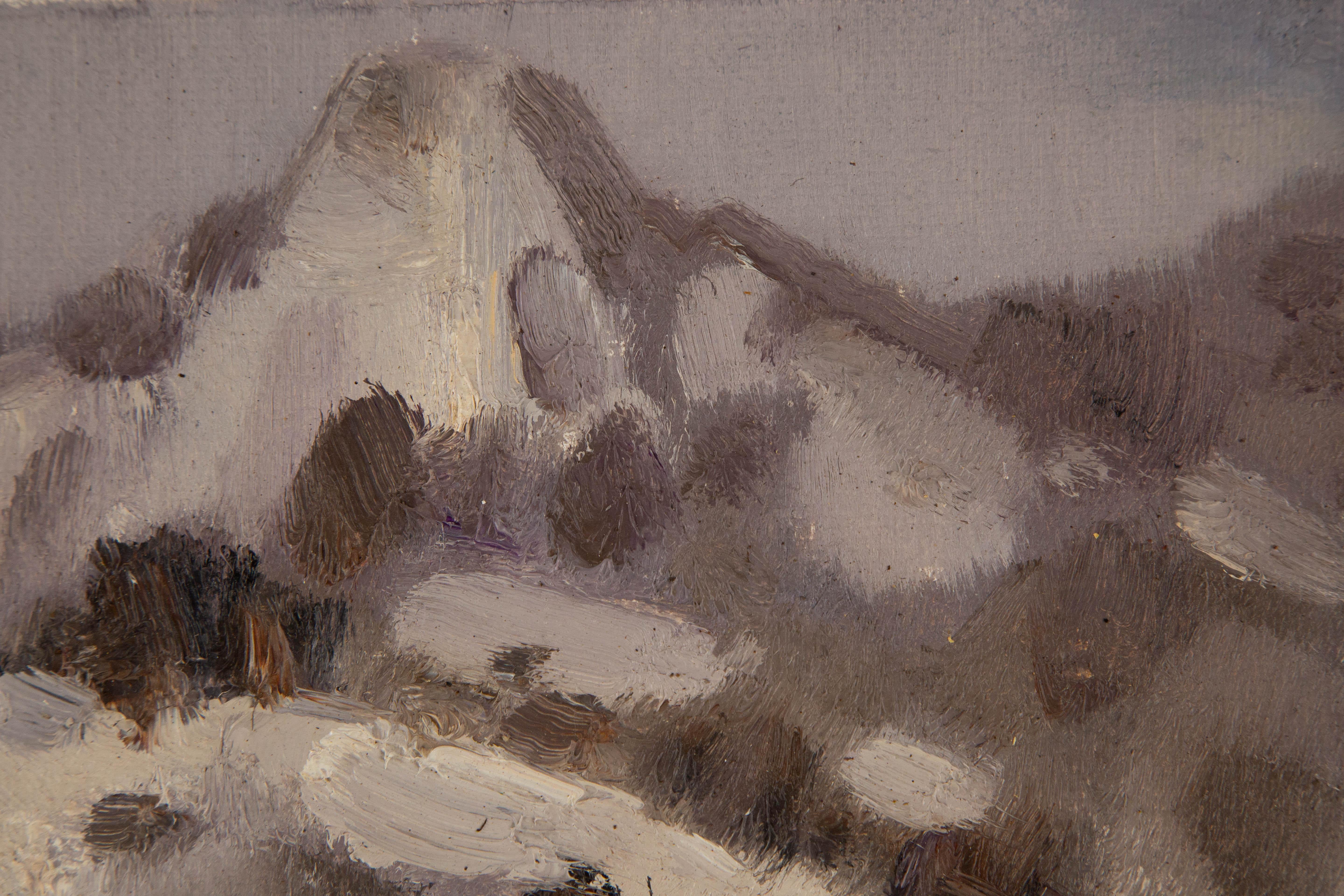 Hui Sheng Landscape Original Oil On Canvas 