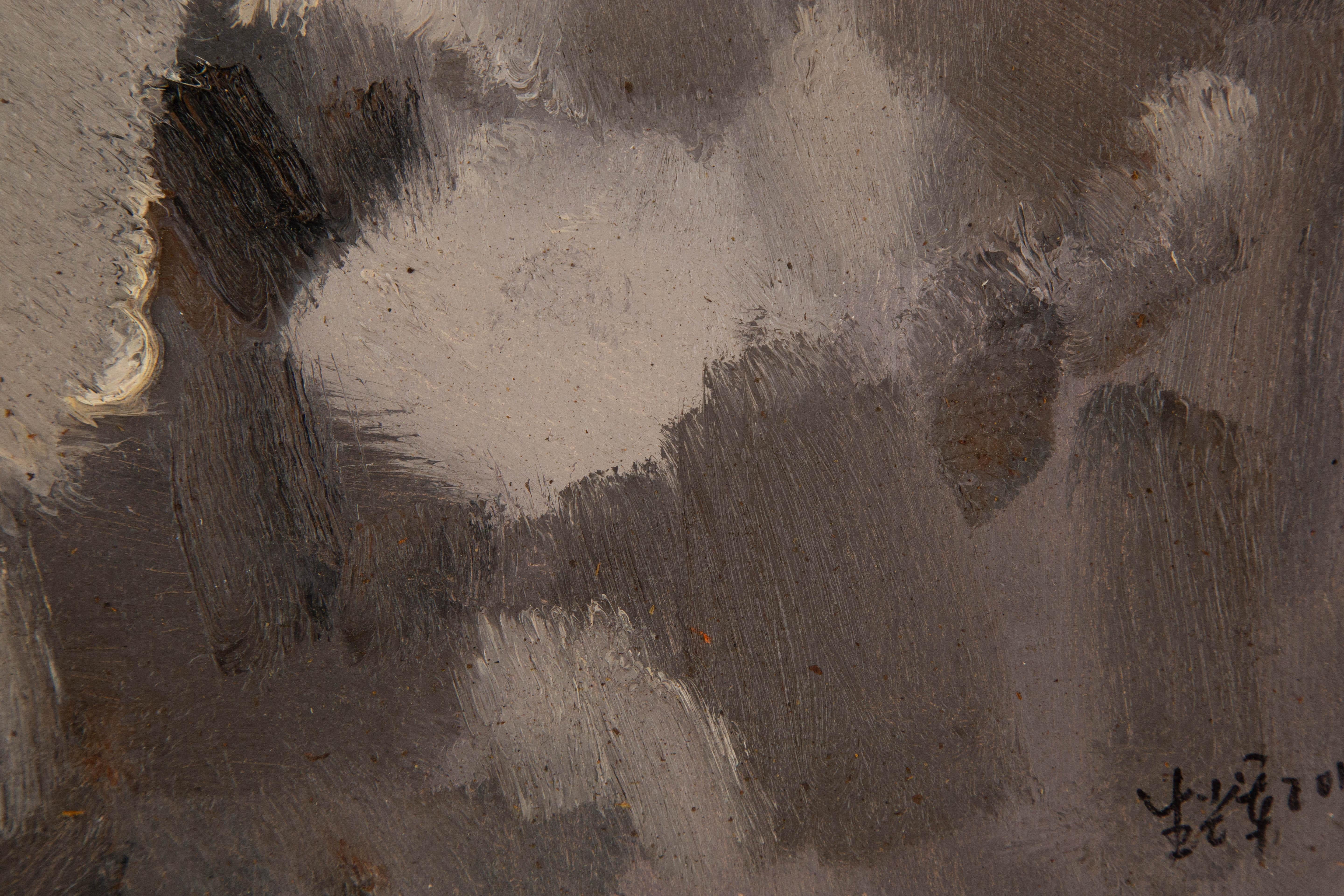 Hui Sheng Landscape Original Oil On Canvas 