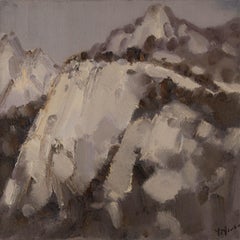 Hui Sheng Landscape Original Oil On Canvas "Kunlun Mountains II"