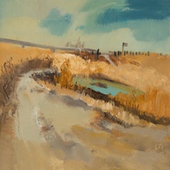 Hui Sheng Landschaft, Original, Ölgemälde auf Leinwand, „Little Pond“