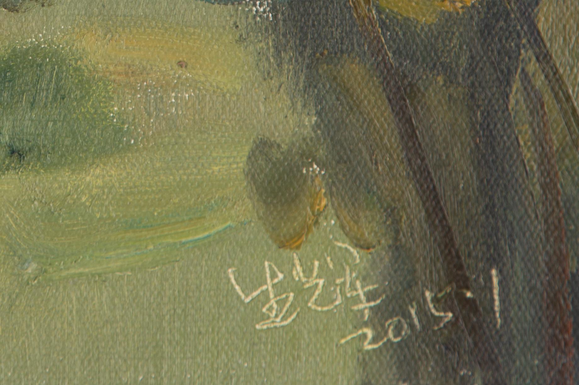 Hui Sheng Paisaje Pintura al óleo original 