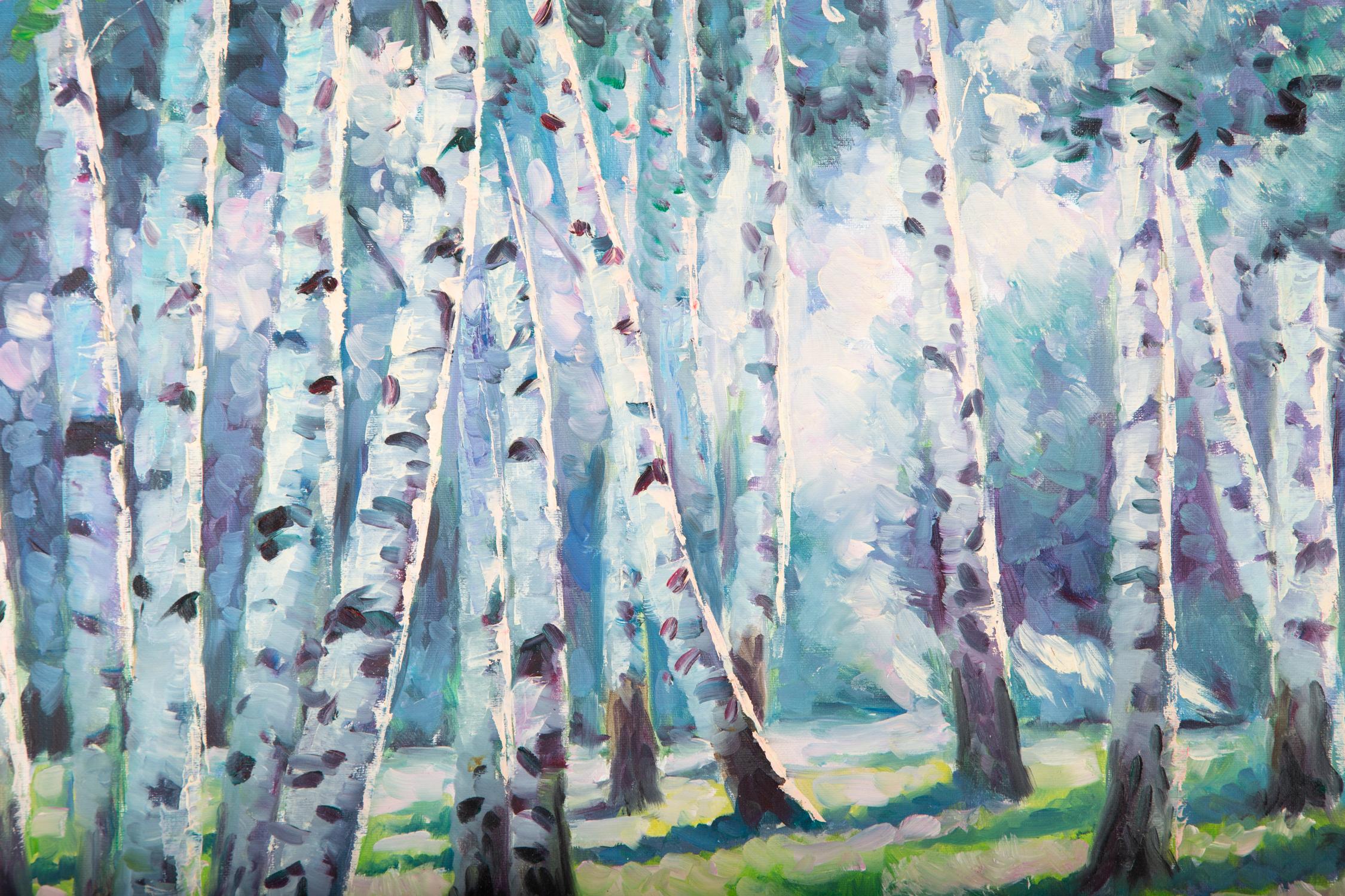 Hui Sun Impressionist Original Oil On Canvas 
