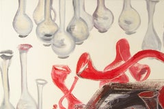 Huicheng Lu Abstract Original Oil On Canvas "Forms of Vase"