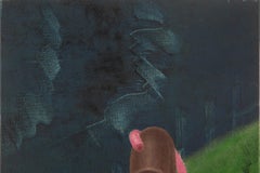 Huicheng Lu Still Life Original Oil On Canvas "Family in Park"