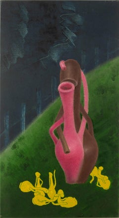 Huicheng Lu Still Life Original Oil On Canvas "Family in Park"