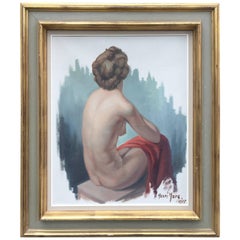 Huile sur toile signée Henri Mars et datée de 1955.