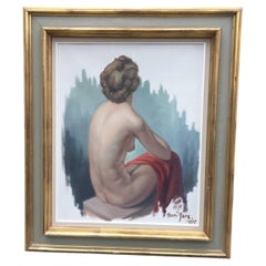 Huile sur toile signée Henri Mars et datée de 1955.