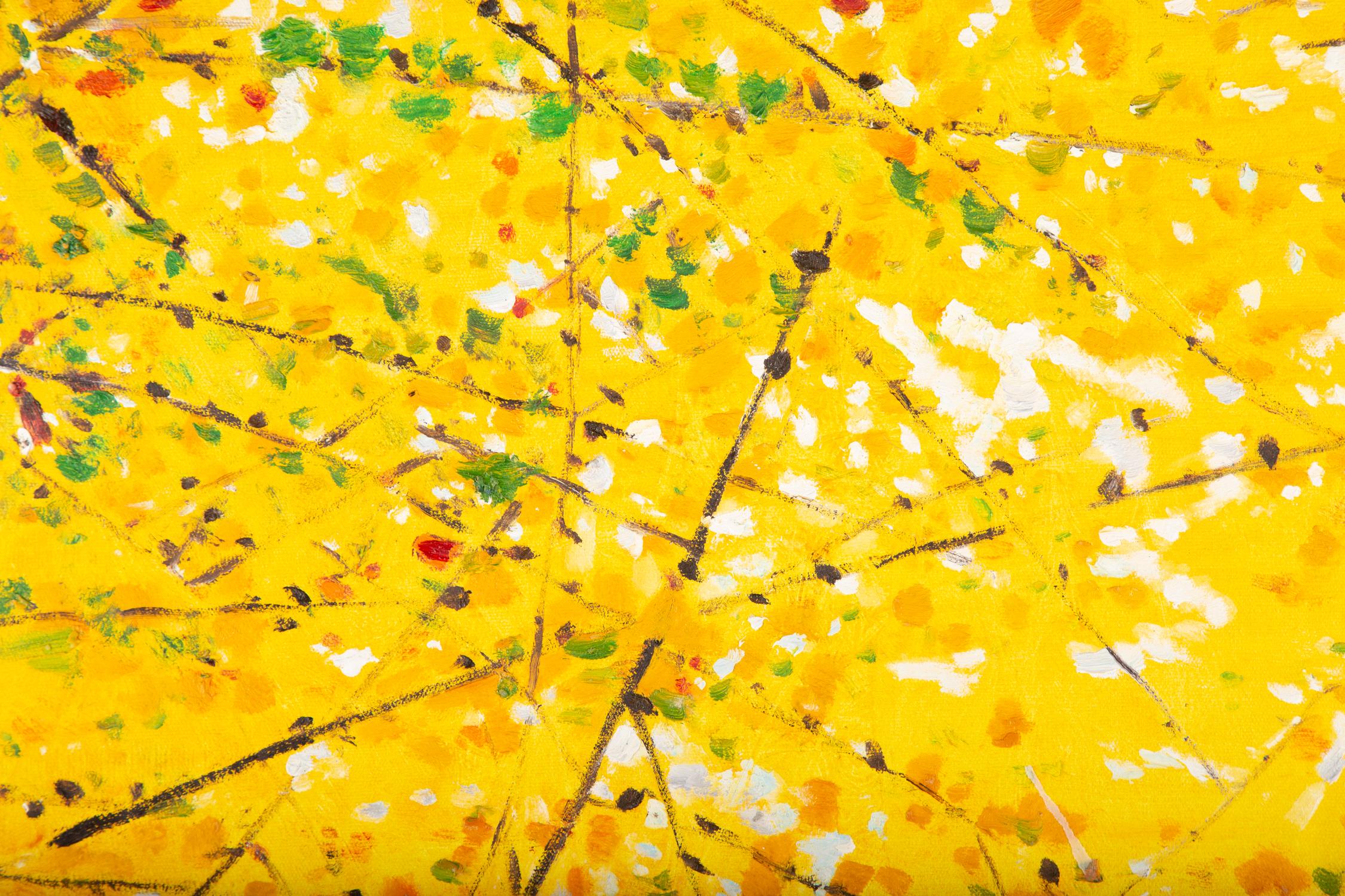 HuiMin Wang Pittura a olio astratta originale 