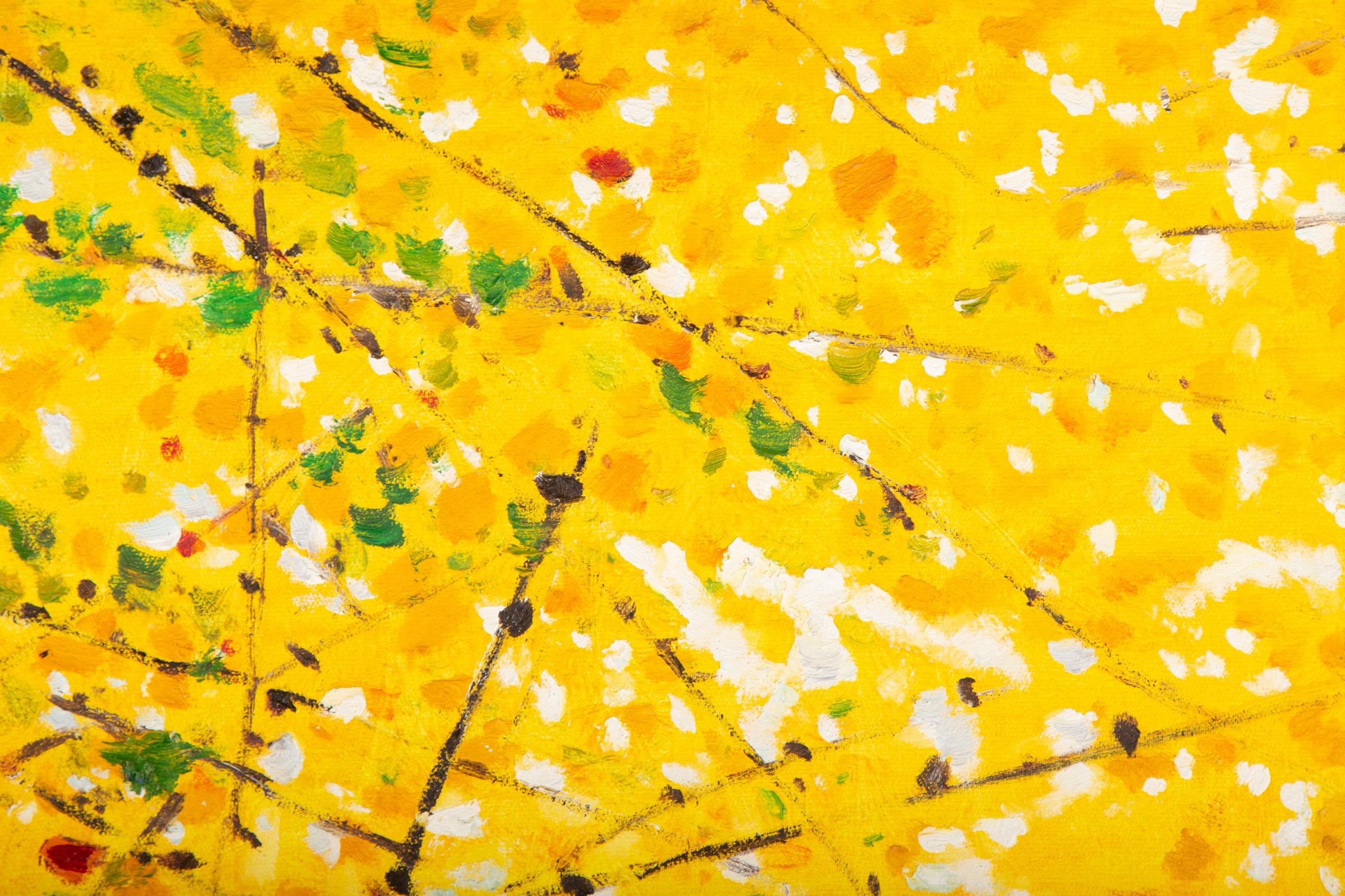  Titolo: Autunno
 Medium: Olio su tela
 Dimensioni: 19,5 x 23,5 pollici
 Cornice: Possibilità di incorniciatura!
 Condizioni: Il dipinto appare in ottime condizioni.
 Nota: questo quadro non è teso
 Anno: N/D
 Artista: HuiMin Wang
 Firma: Non