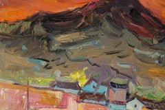 Huimin Wang Óleo sobre lienzo original contemporáneo "Jardín delantero"