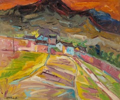 Huimin Wang Contemporary Original Oil On Canvas "Front Garden"