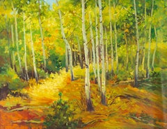 Huimin Wang Contemporary Original Oil On Canvas "Greenery"