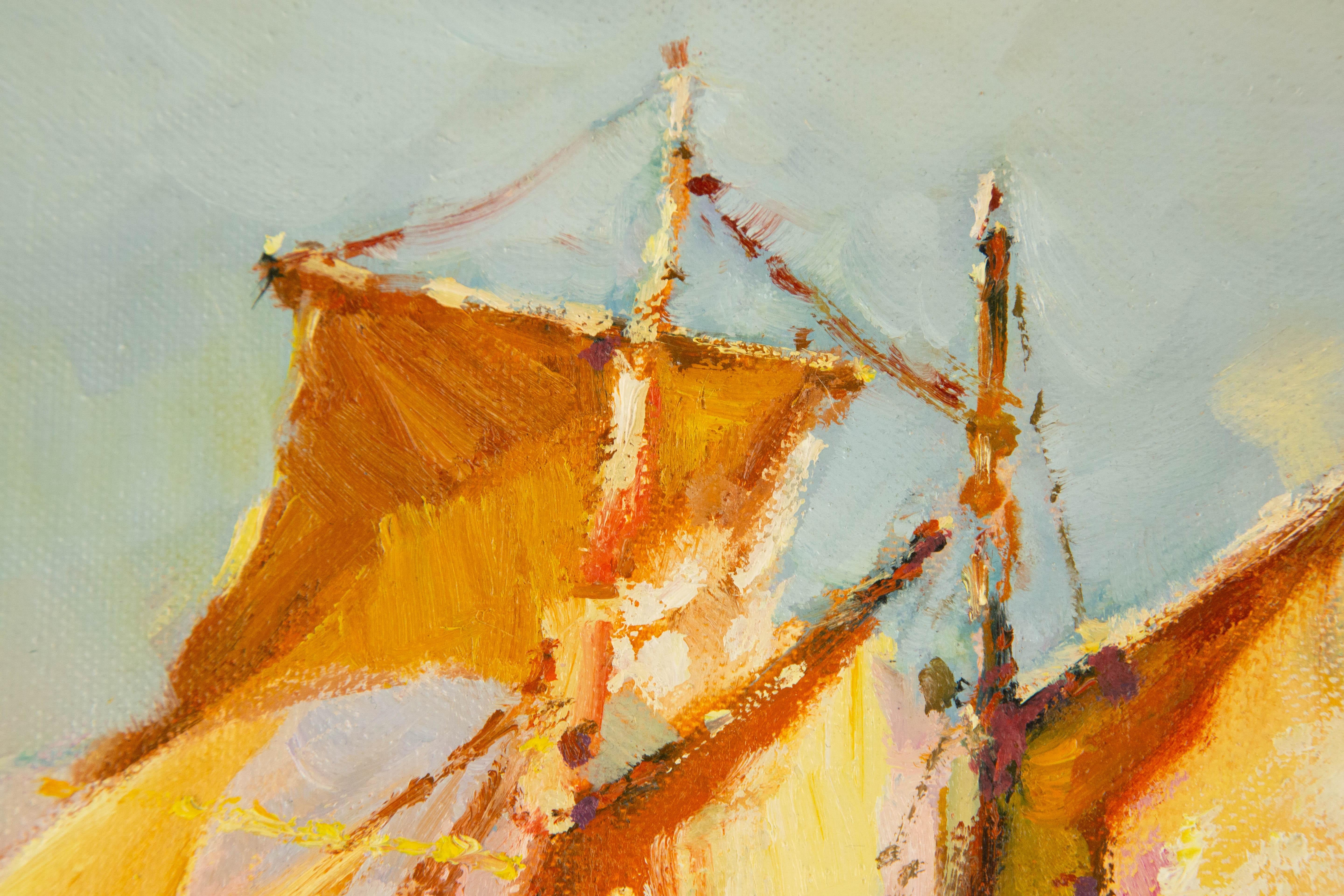 HuiMin Wang Contemporary Original Oil On Canvas 