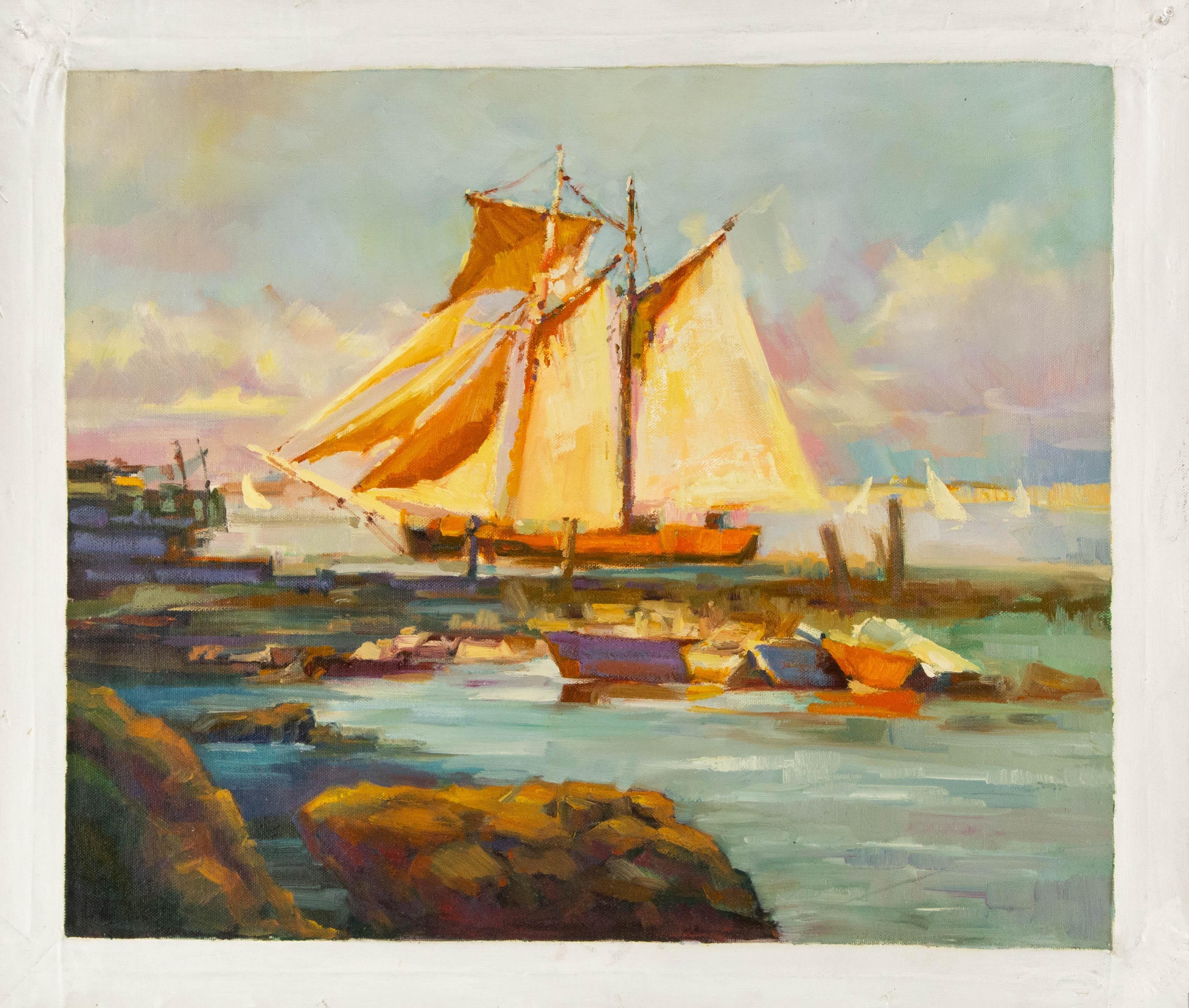 HuiMin Wang Contemporary Original Oil On Canvas 