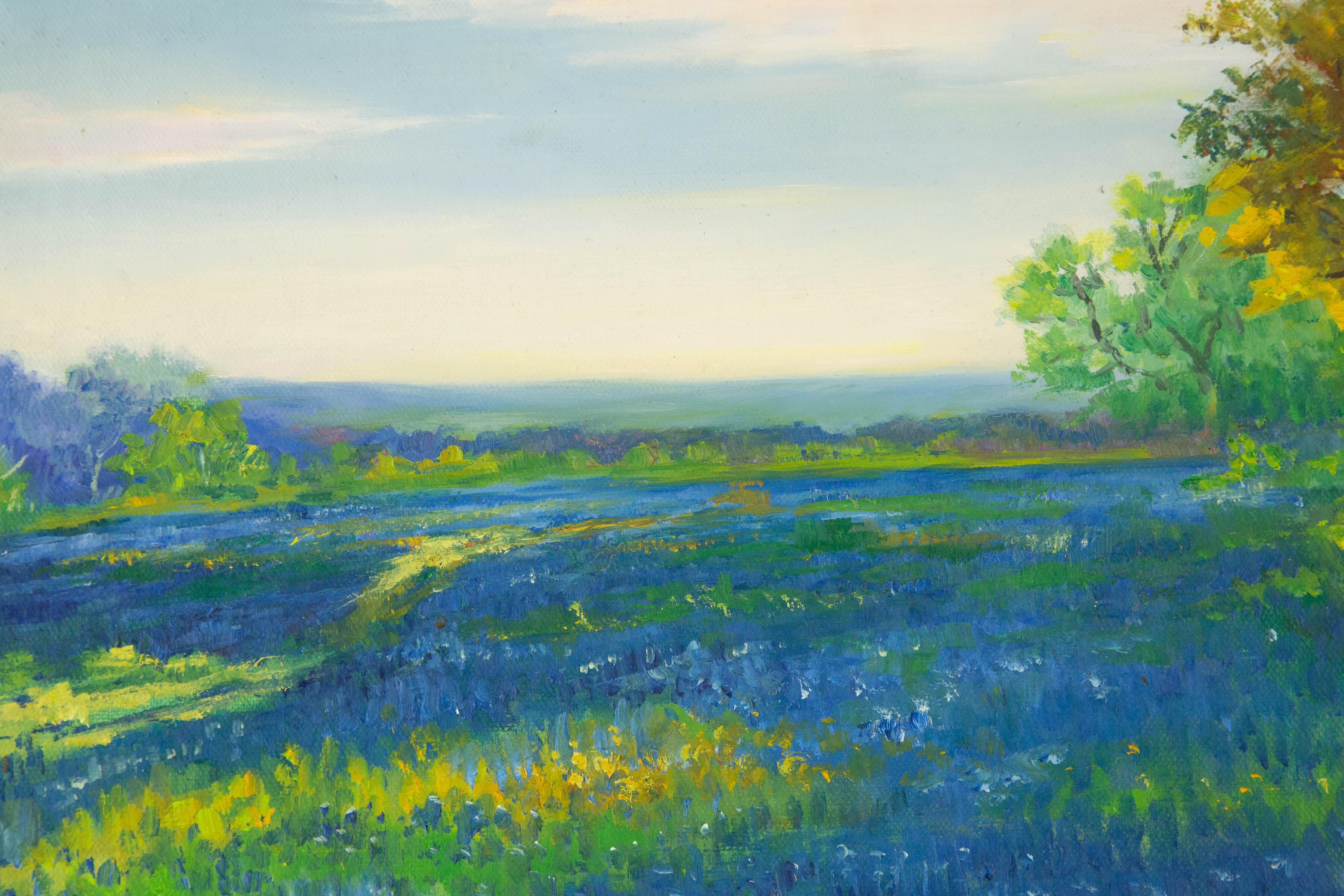 Huimin Wang Paisaje Original Óleo Sobre Lienzo 