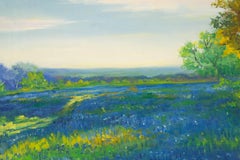 Huimin Wang Landscape Original Oil On Canvas "Blue Ocean"