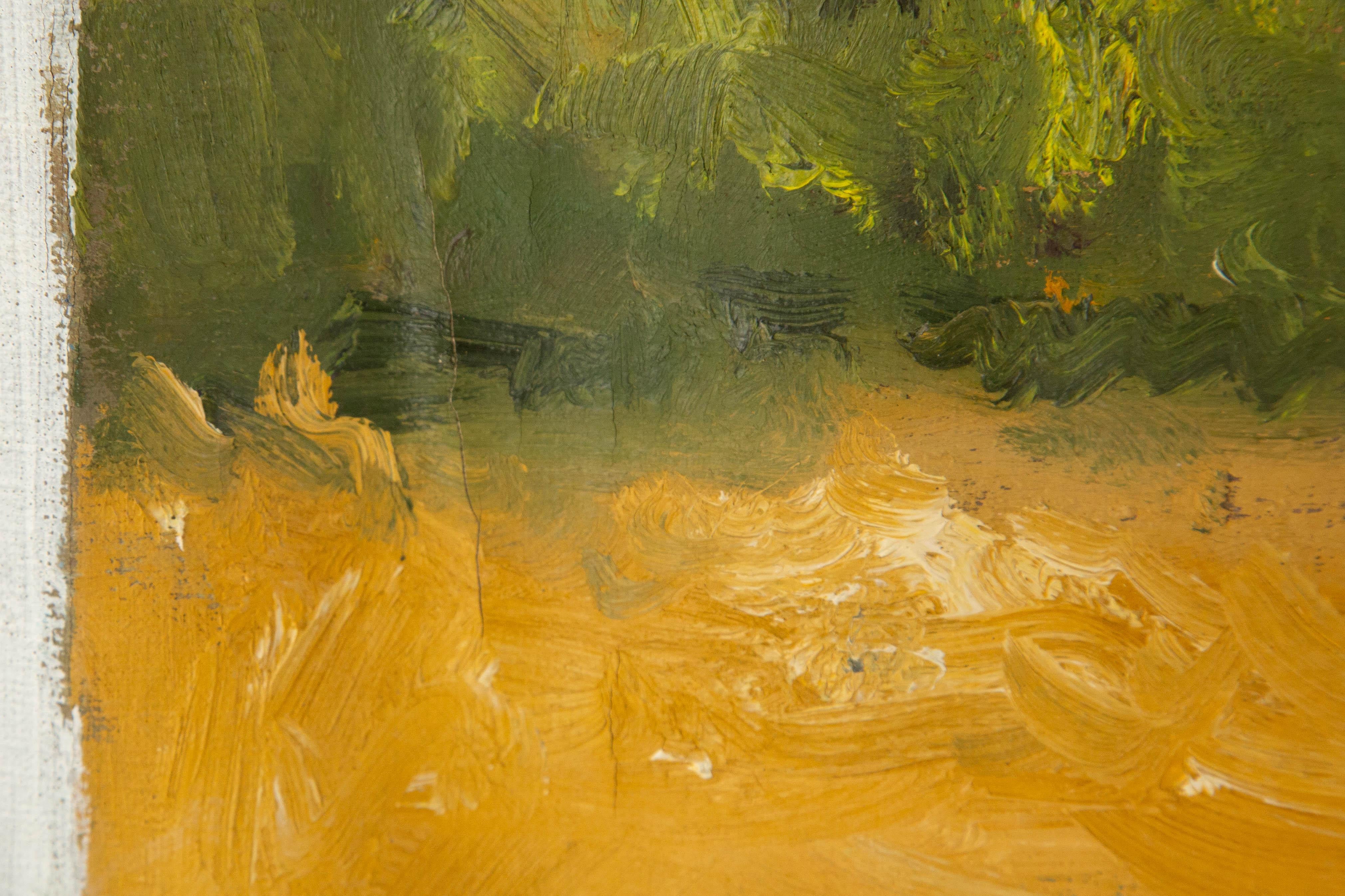 Huimin Wang Landschaft Original Öl auf Leinwand 