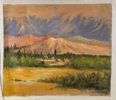 Huimin Wang Landscape Original Oil On Canvas "Dune"