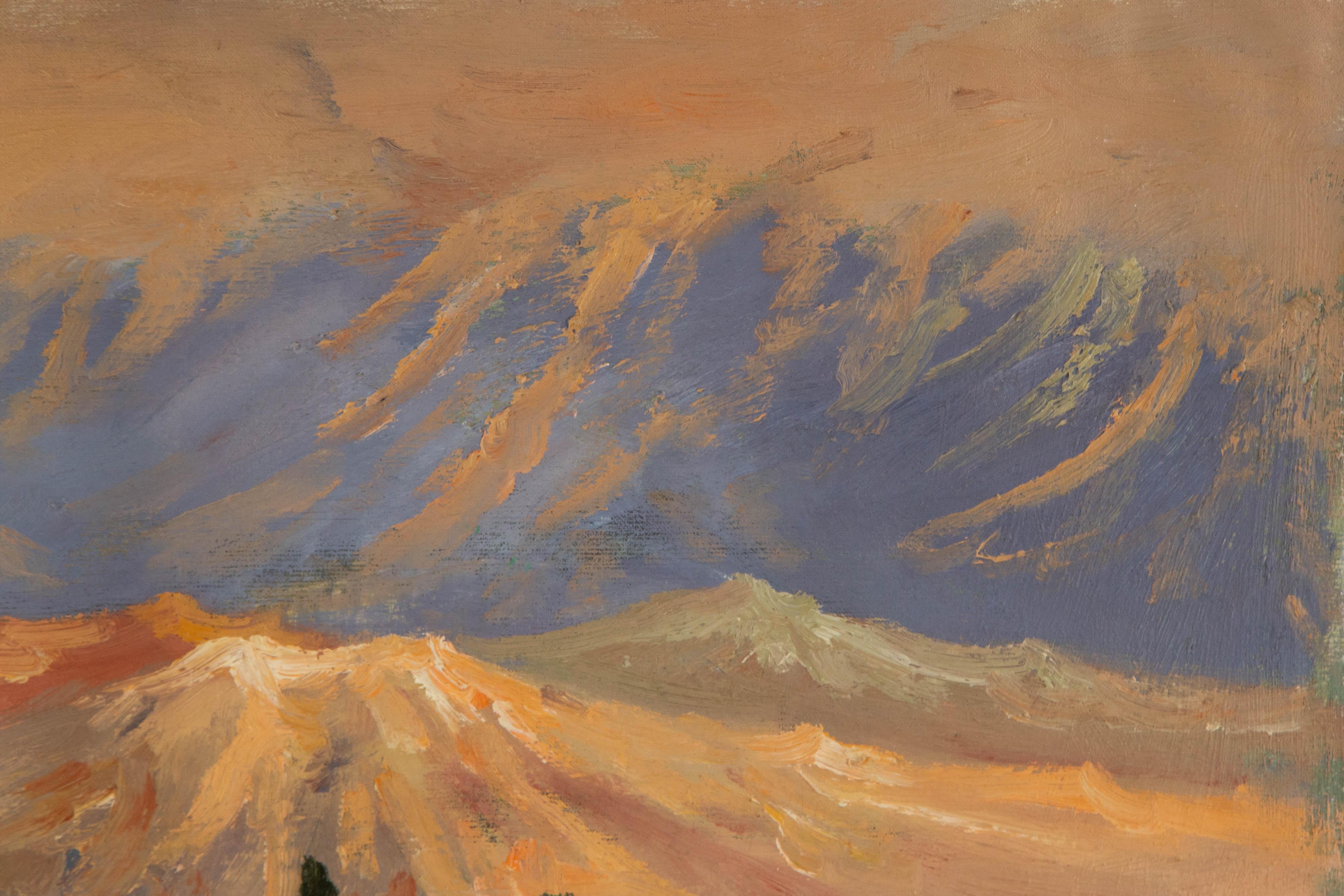 Huimin Wang Landschaft Original Öl auf Leinwand 