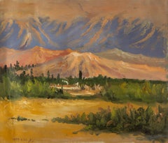 Huimin Wang Landschaft Original Öl auf Leinwand "Düne"