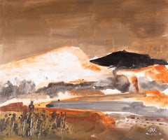 HuiMin Wang Landschaft, Original, Ölgemälde auf Leinwand, „Brunnen 1“