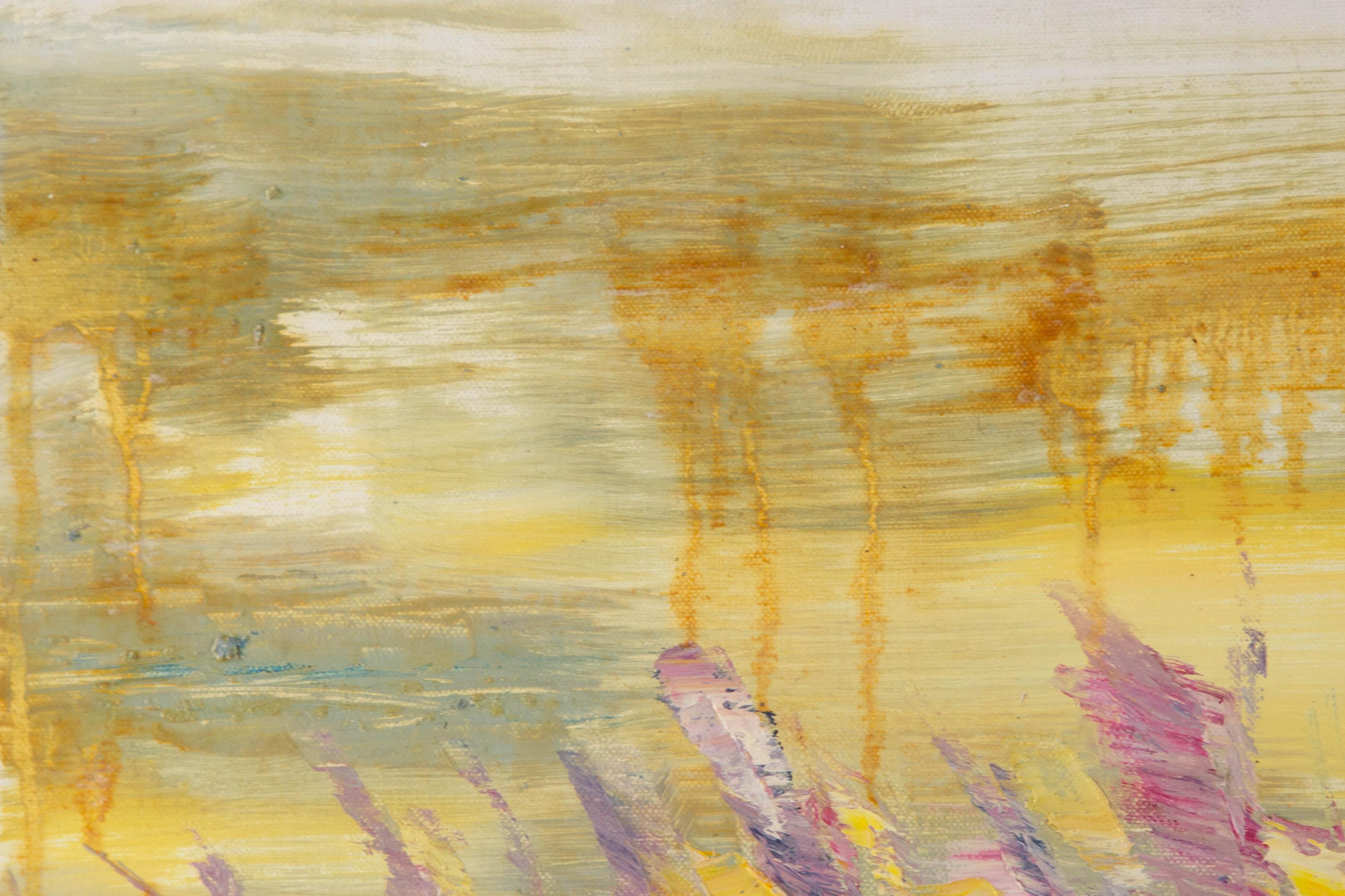 Huimin Wang Landscape Original Oil On Canvas 