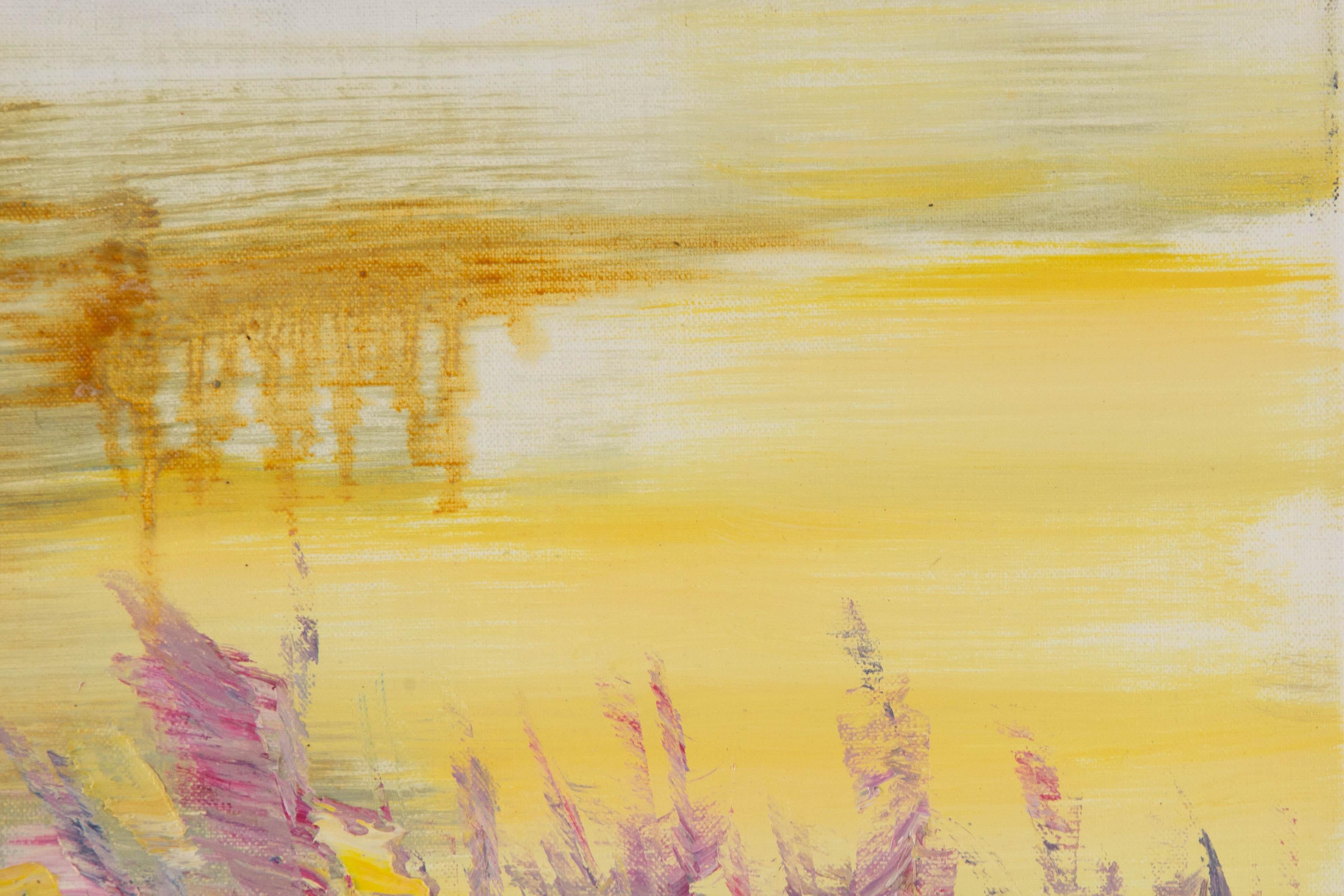 Huimin Wang Landscape Original Oil On Canvas 