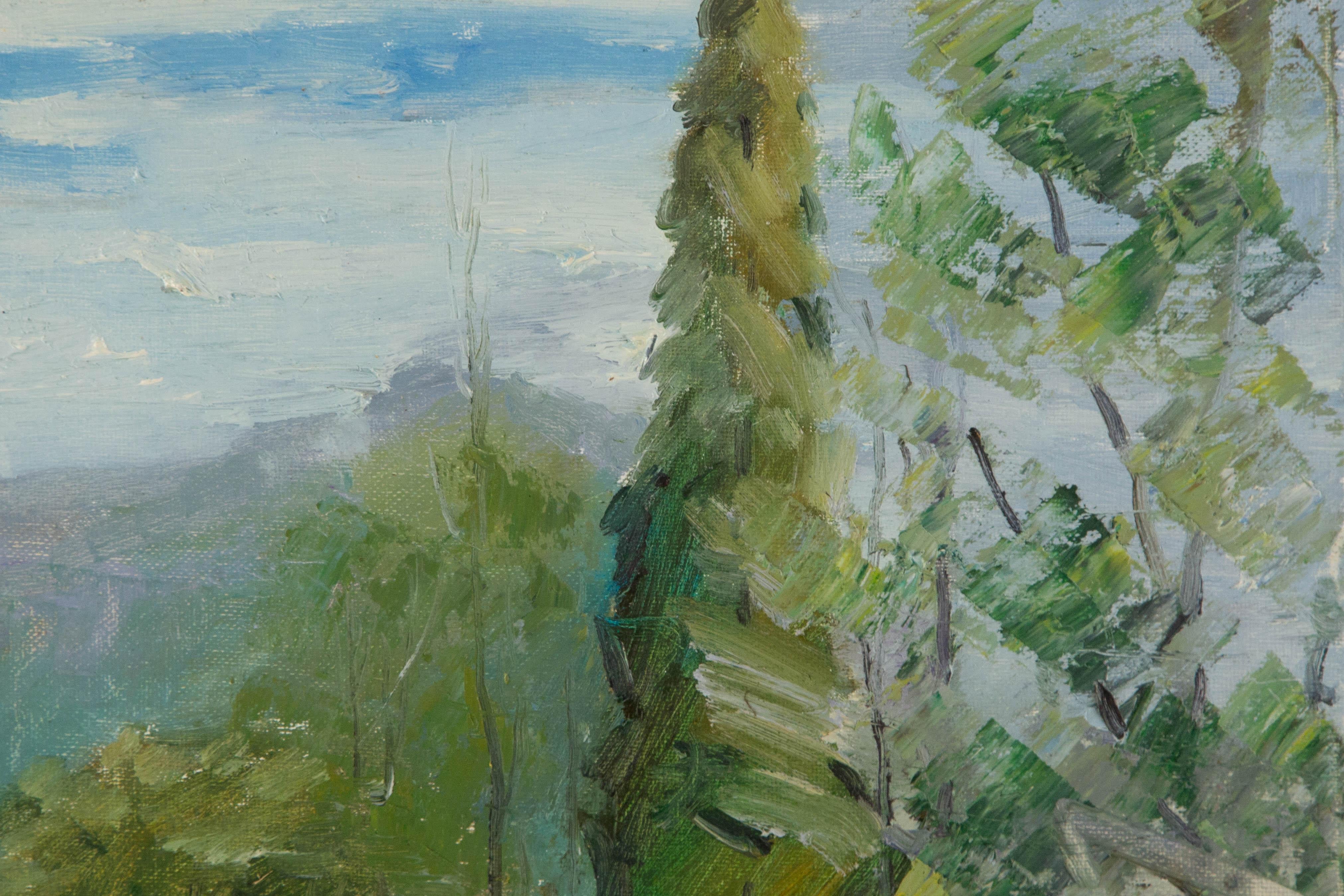 Huimin Wang Landscape Original Oil On Canvas 