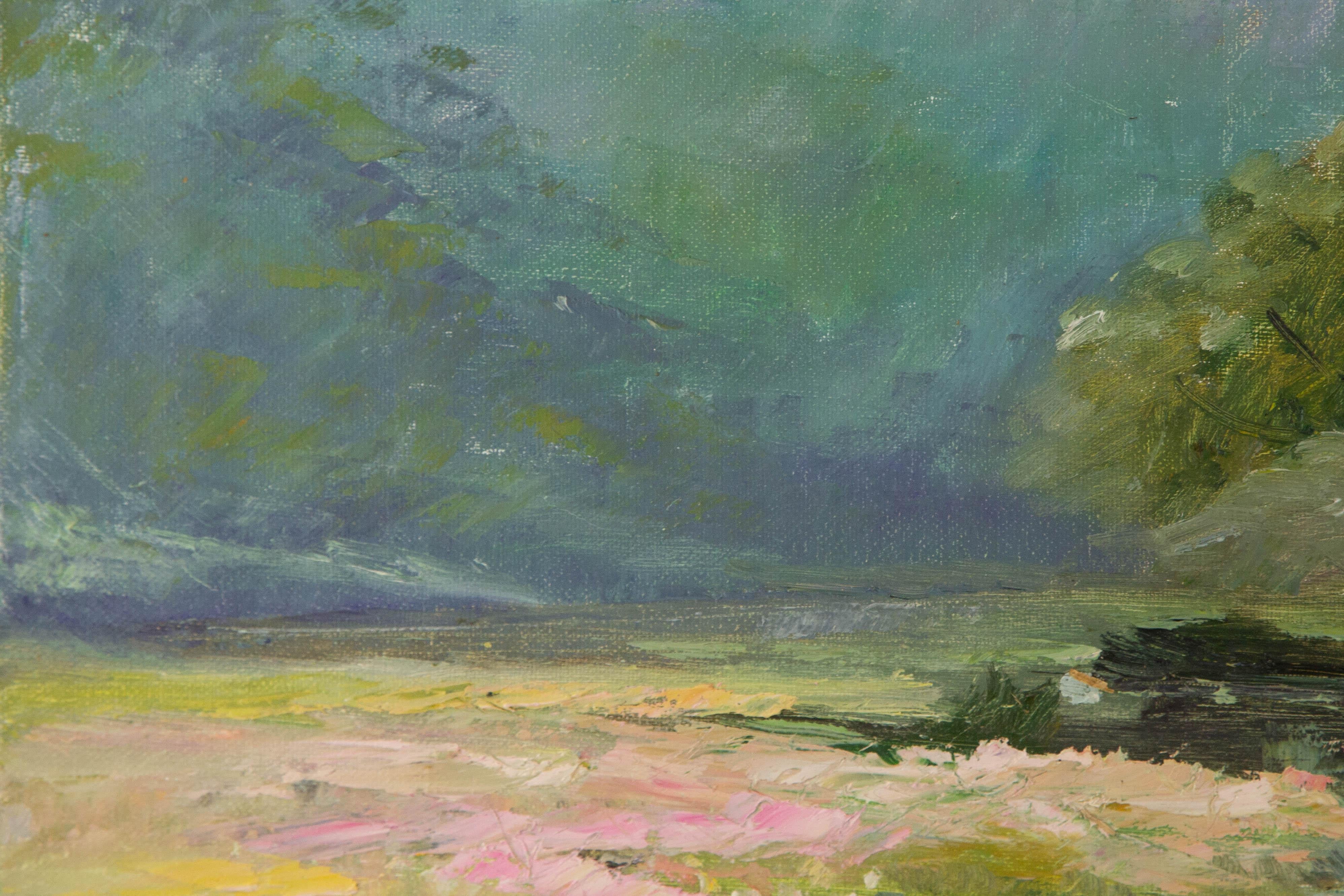 Huimin Wang Landscape Original Oil On Canvas 